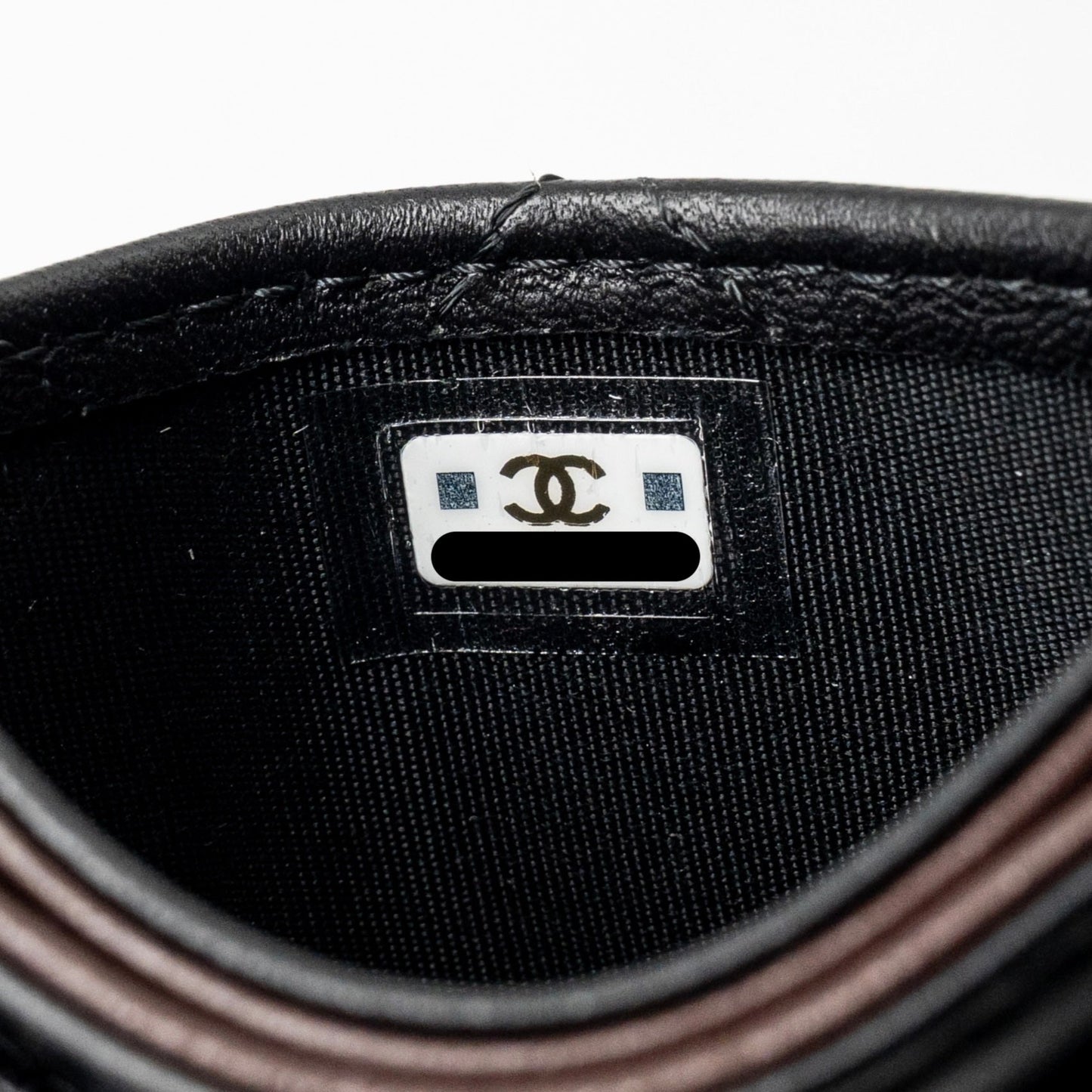 Chanel Classic CC Card Holder Lambskin Black LGHW (Microchip)