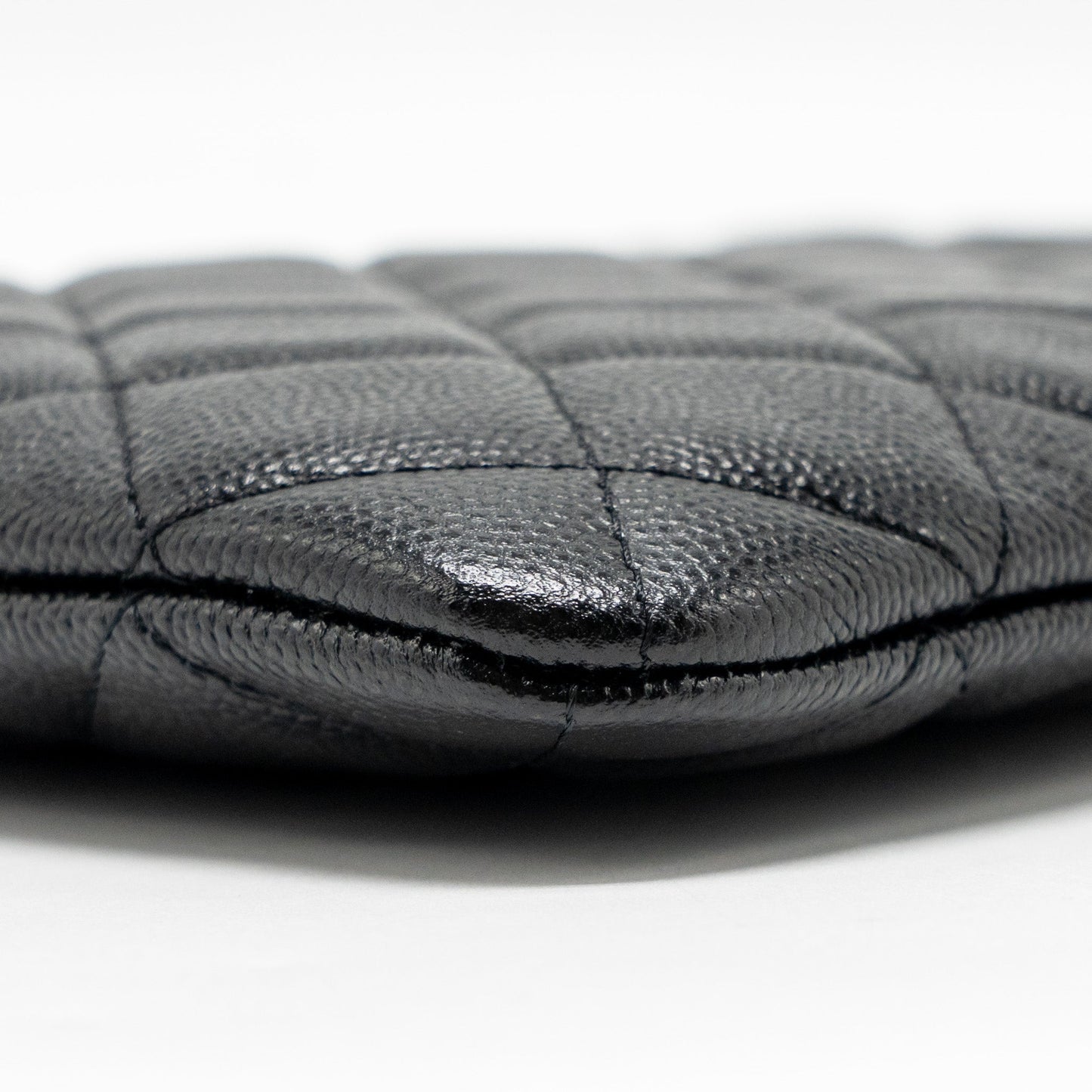 Chanel O Case Clutch caviar black GHW