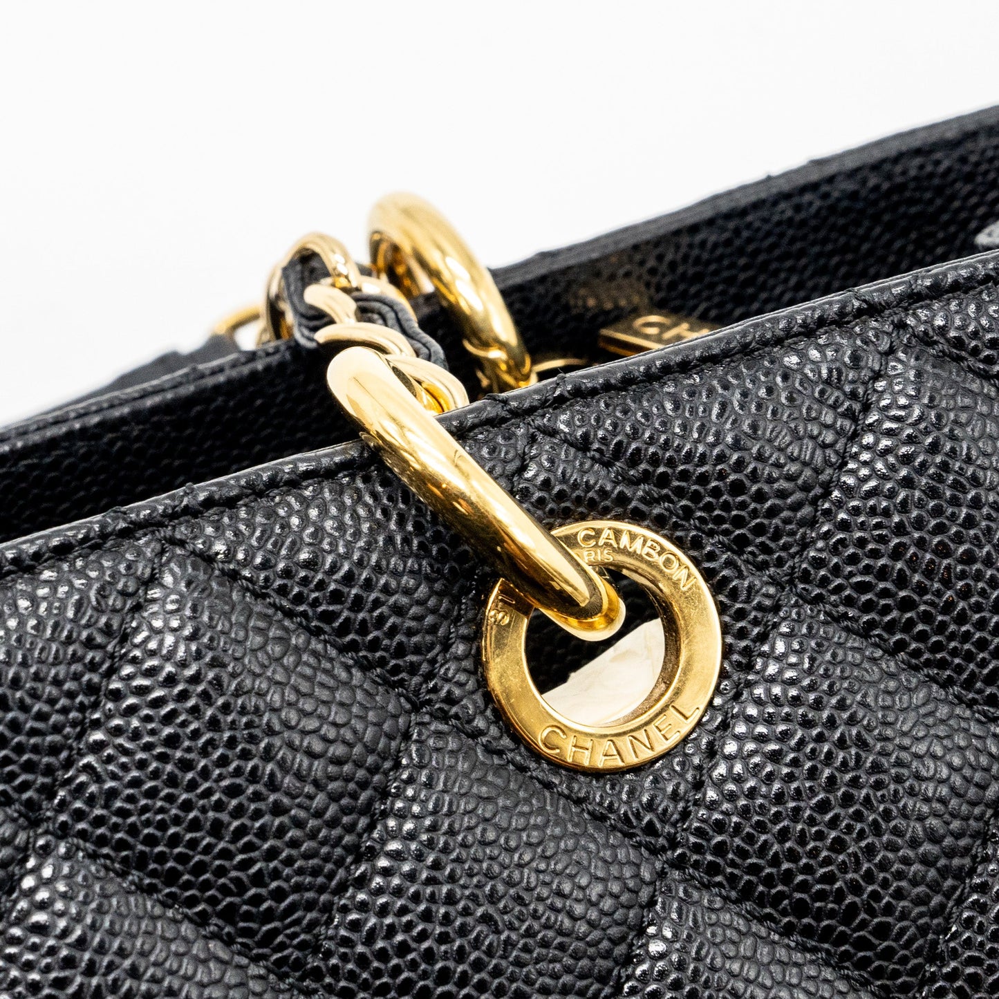 Chanel grand shopping tote bag caviar Black GHW