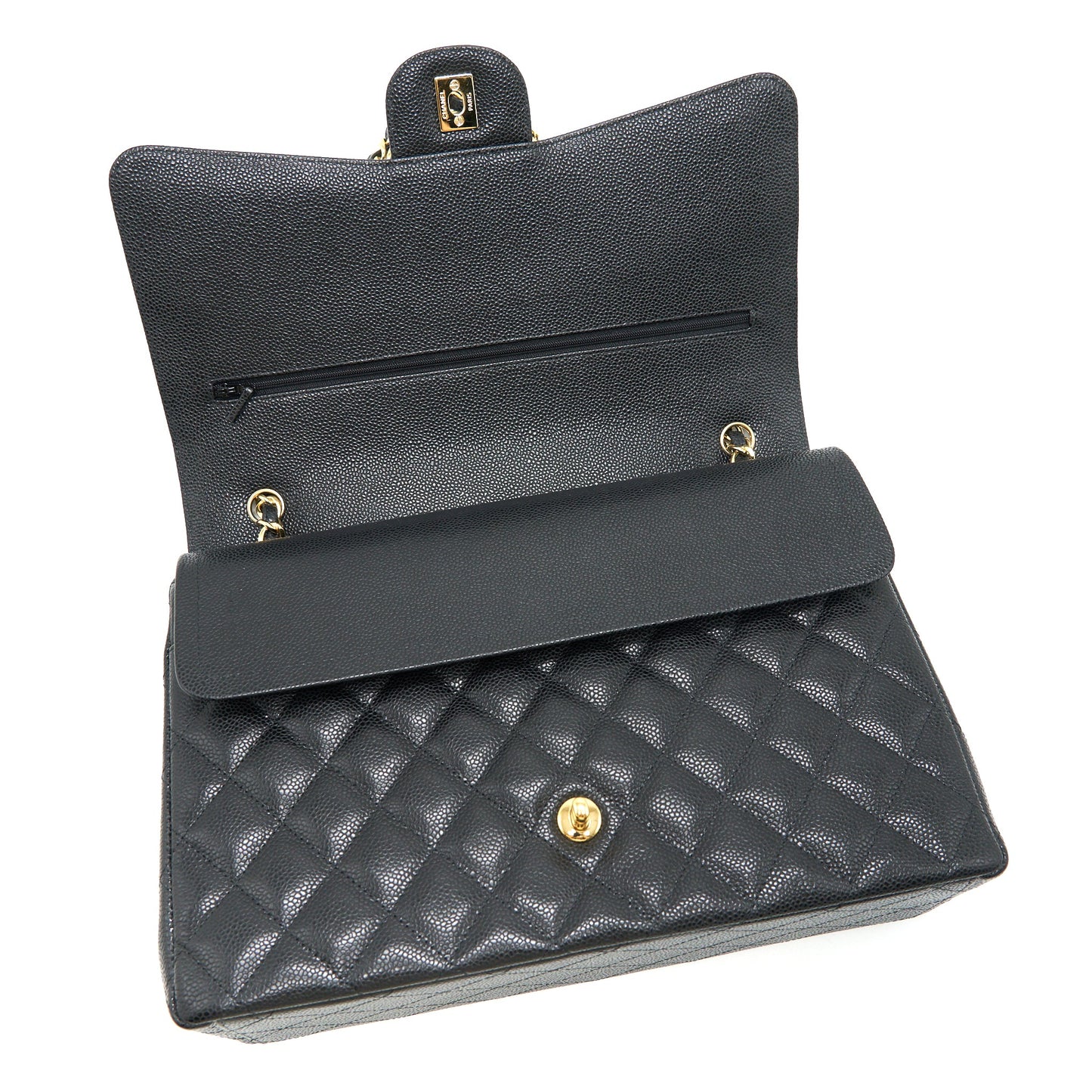 Chanel Maxi Classic double Flap Black Caviar GHW
