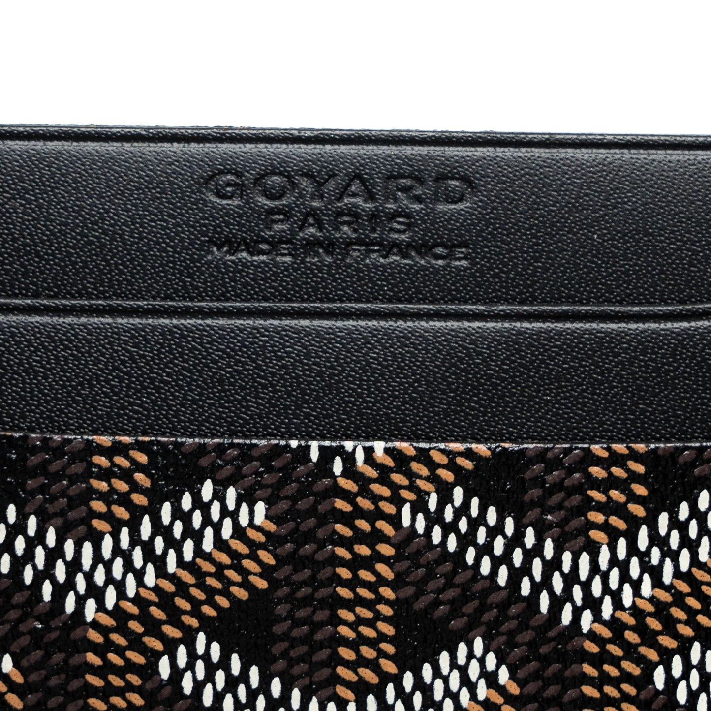 Goyard Saint-Sulpice Card Wallet Goyardine Canvas Black