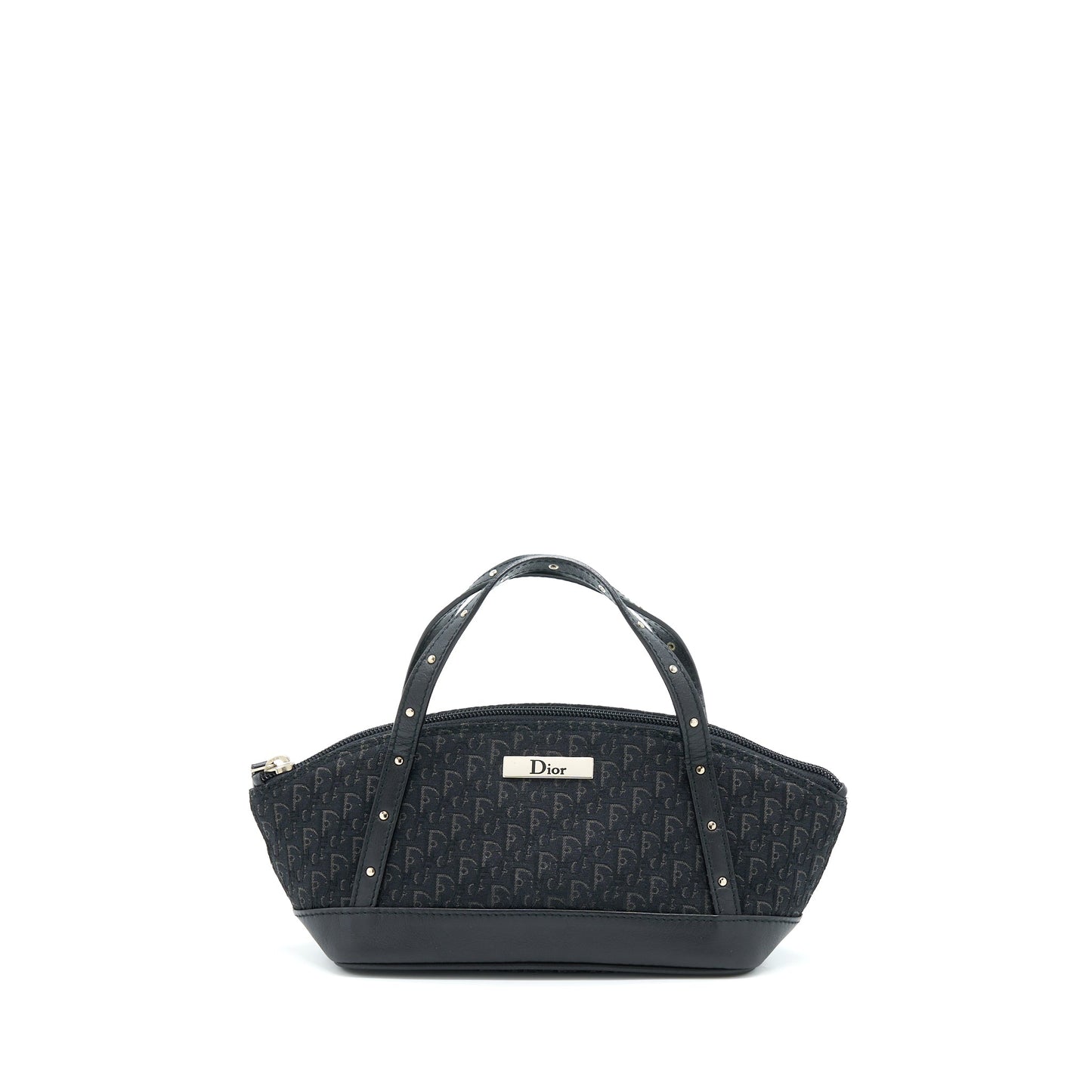 Luxury Dior Vintage Mini Bag Oblique Canvas Black SHW