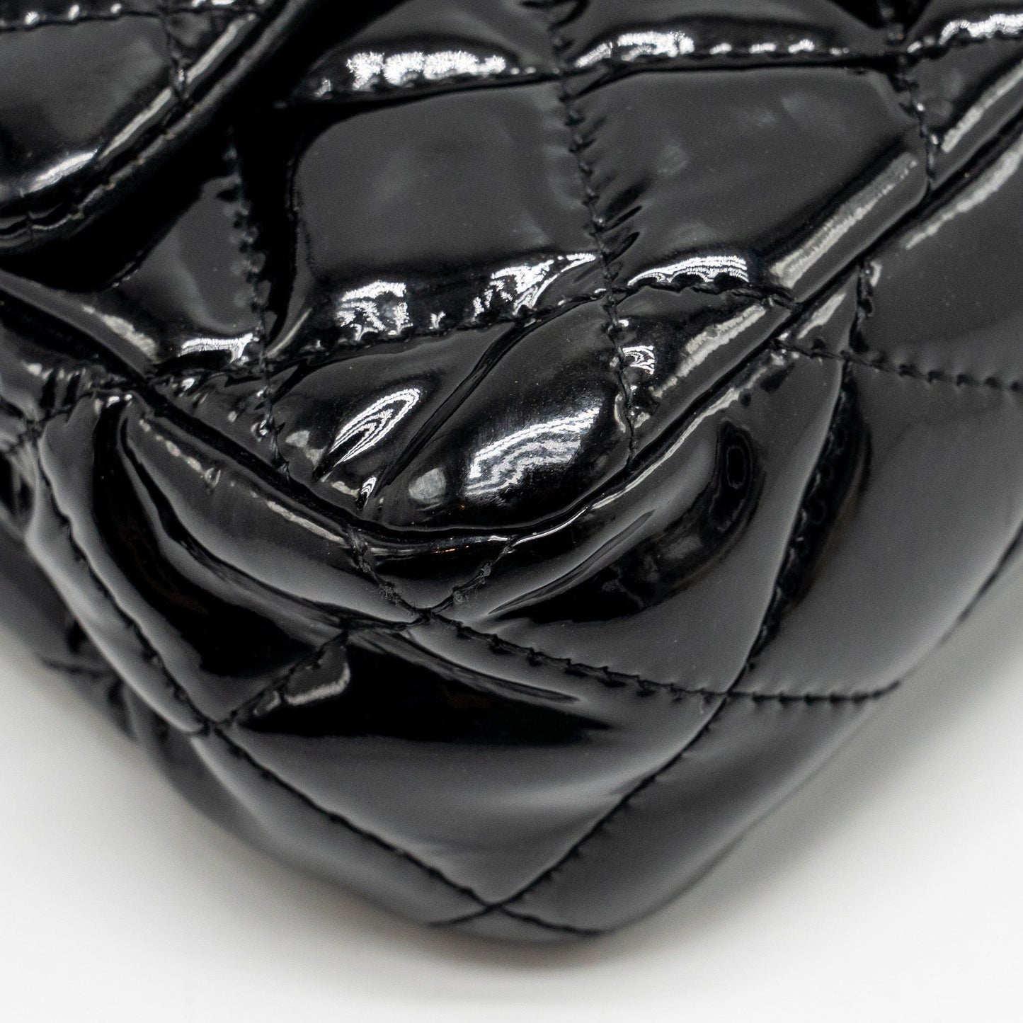 Chanel CC Mini Flap Bag Patent Black SHW