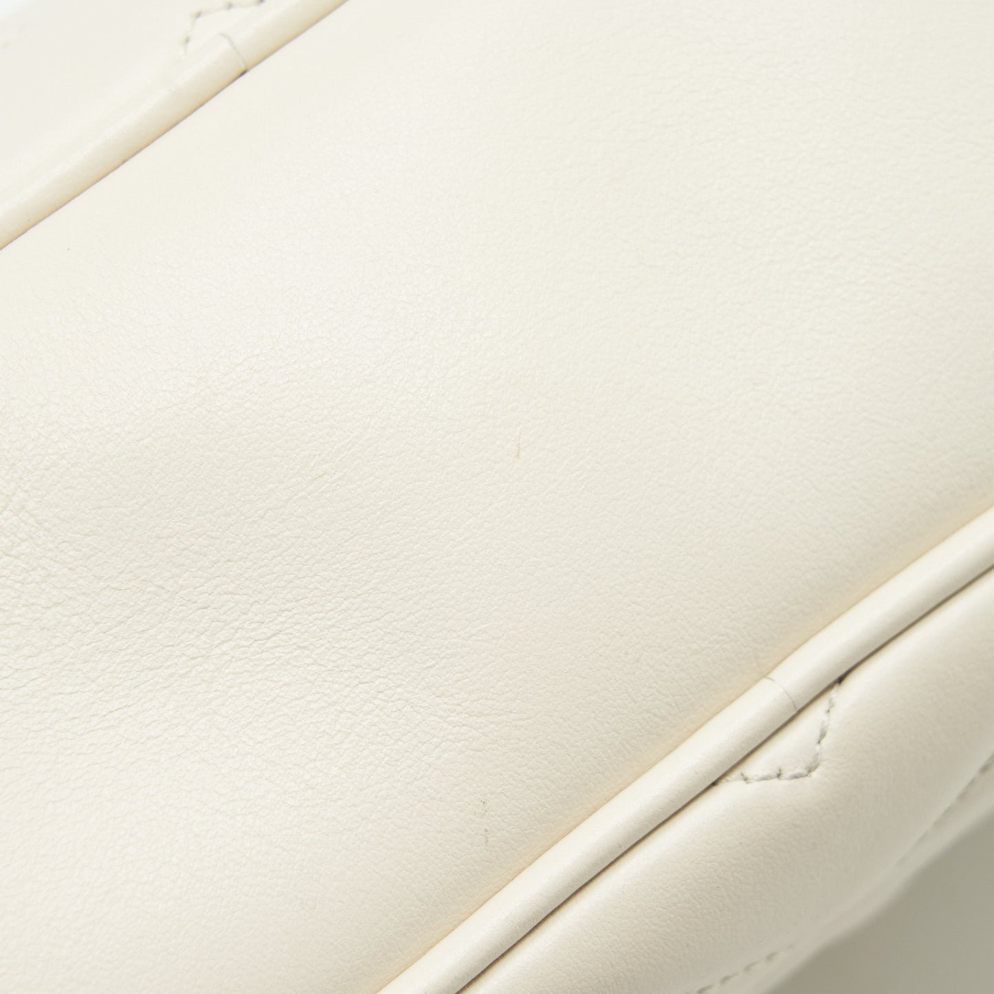 Gucci Marmont Camera Bag White GHW