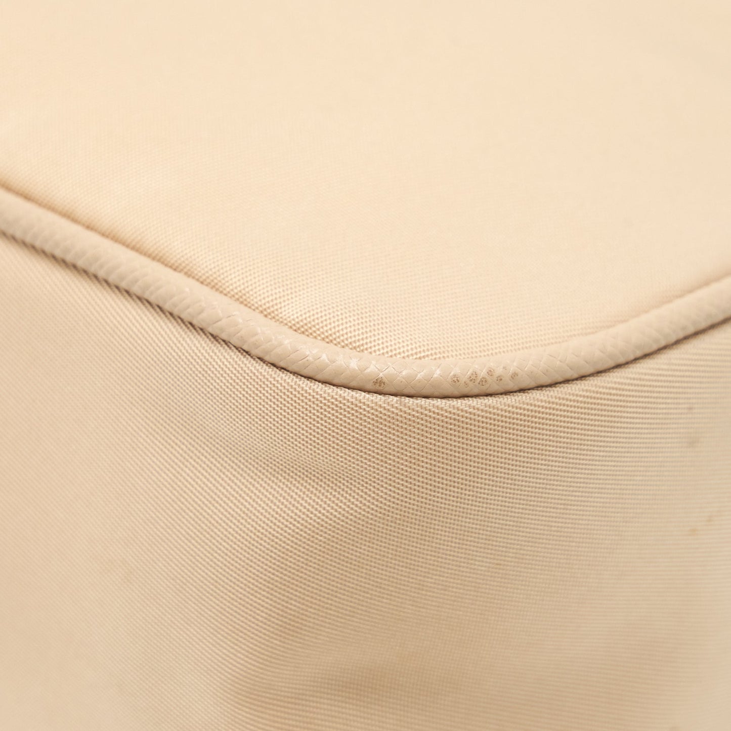 Prada 2005 Re-edition Nylon Bag Light Beige