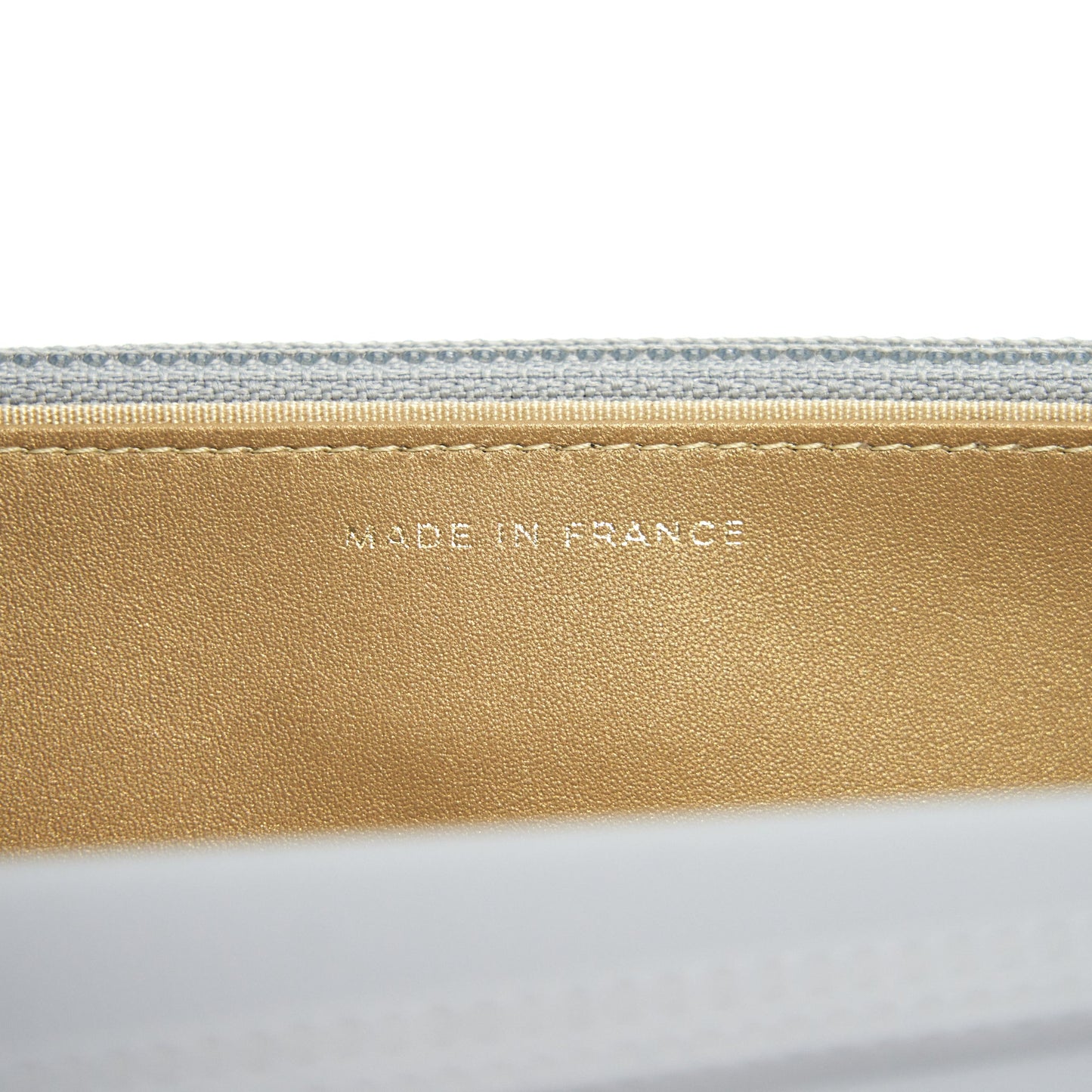 Chanel 21B Pearl Crush Wallet On Chain Grey GHW