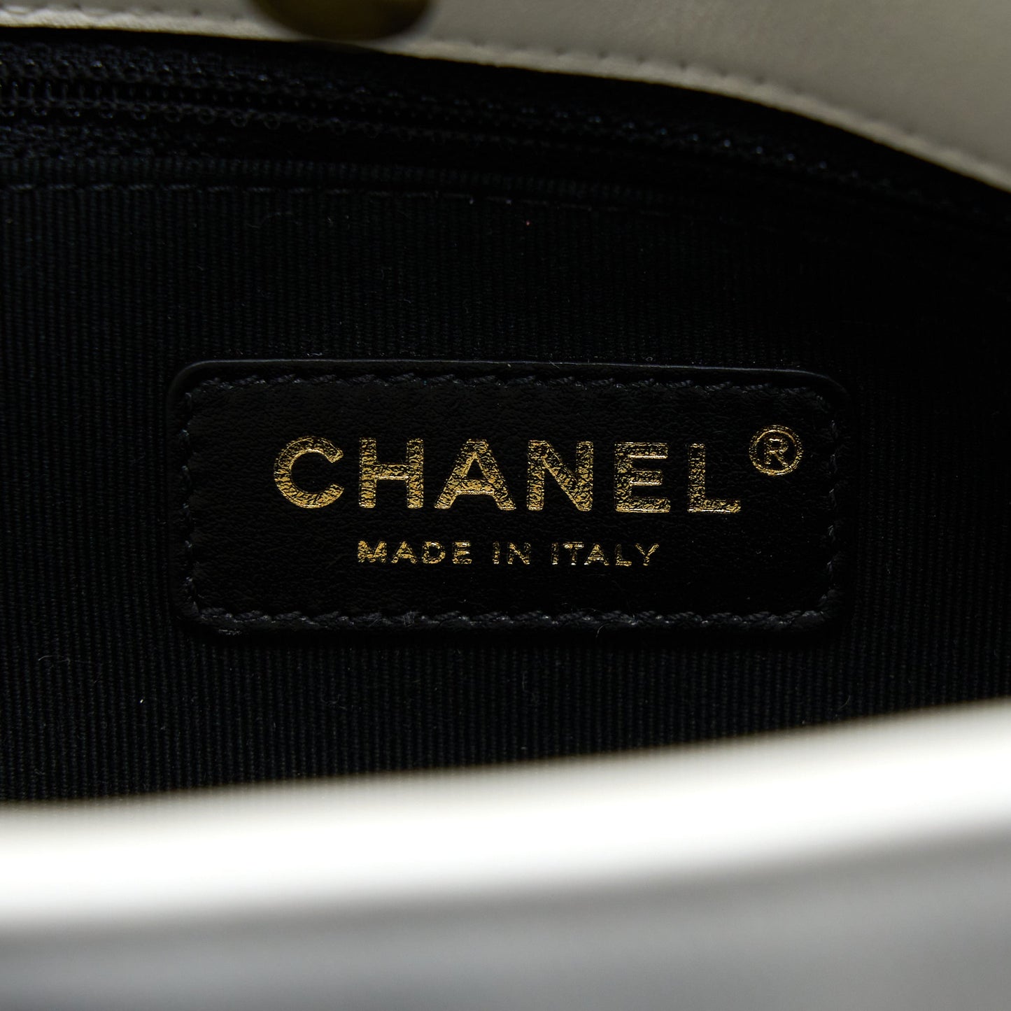 Chanel Tote Bag Quilted Calfskin White Brushed GHW