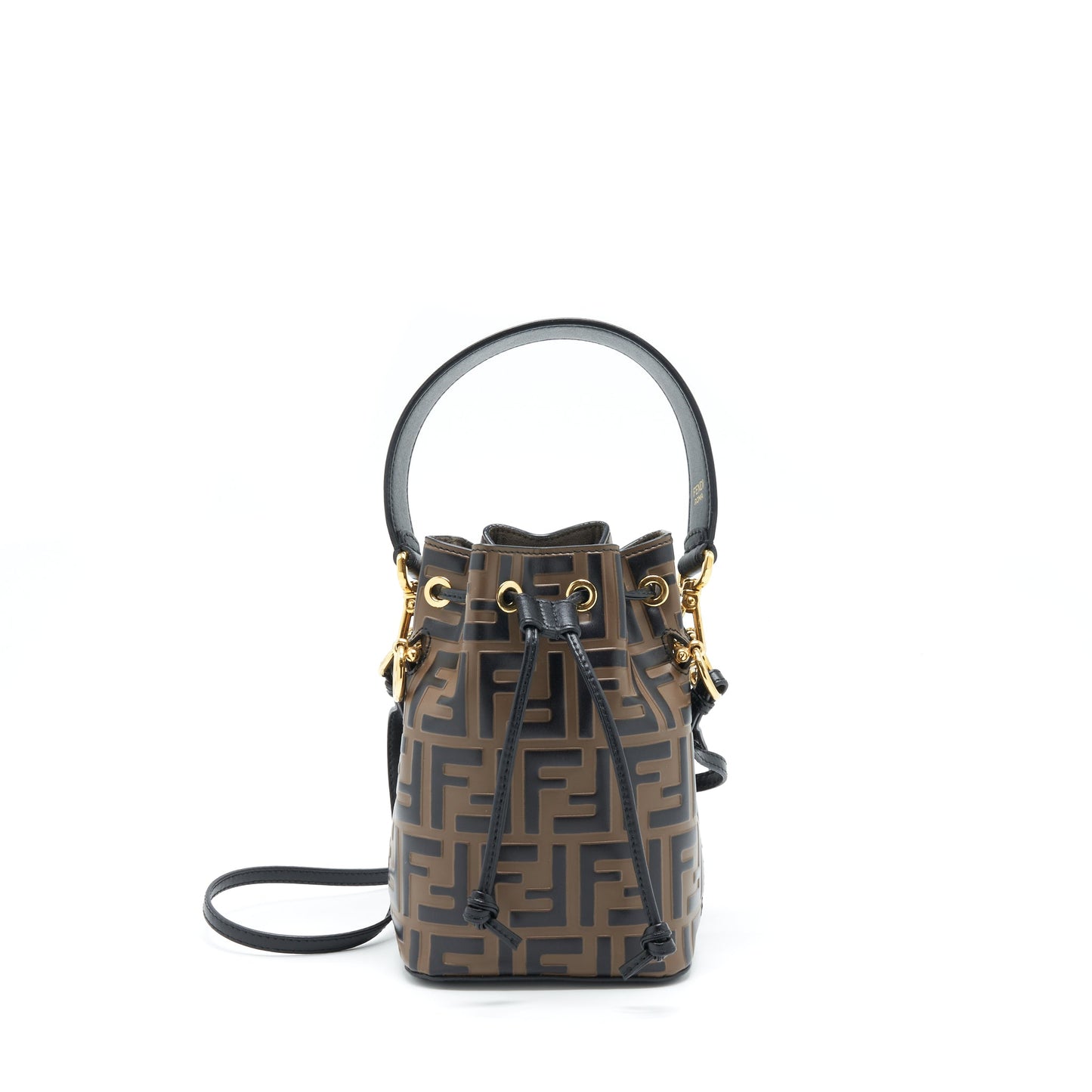 Fendi Mon Tresor bucket bag calfskin brown GHW