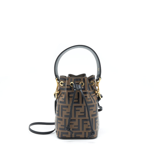 Fendi Mon Tresor bucket bag calfskin brown GHW