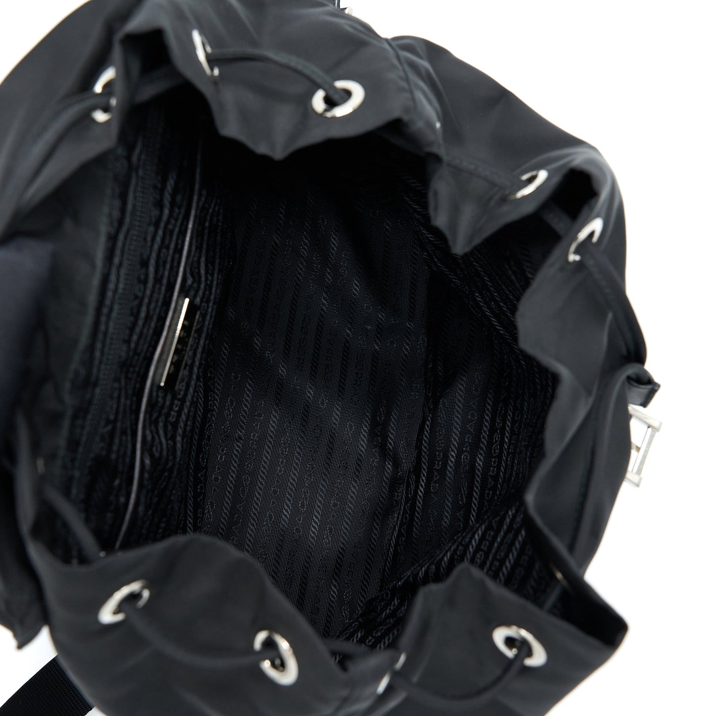 Prada Re-Nylon Backpack Black SHW