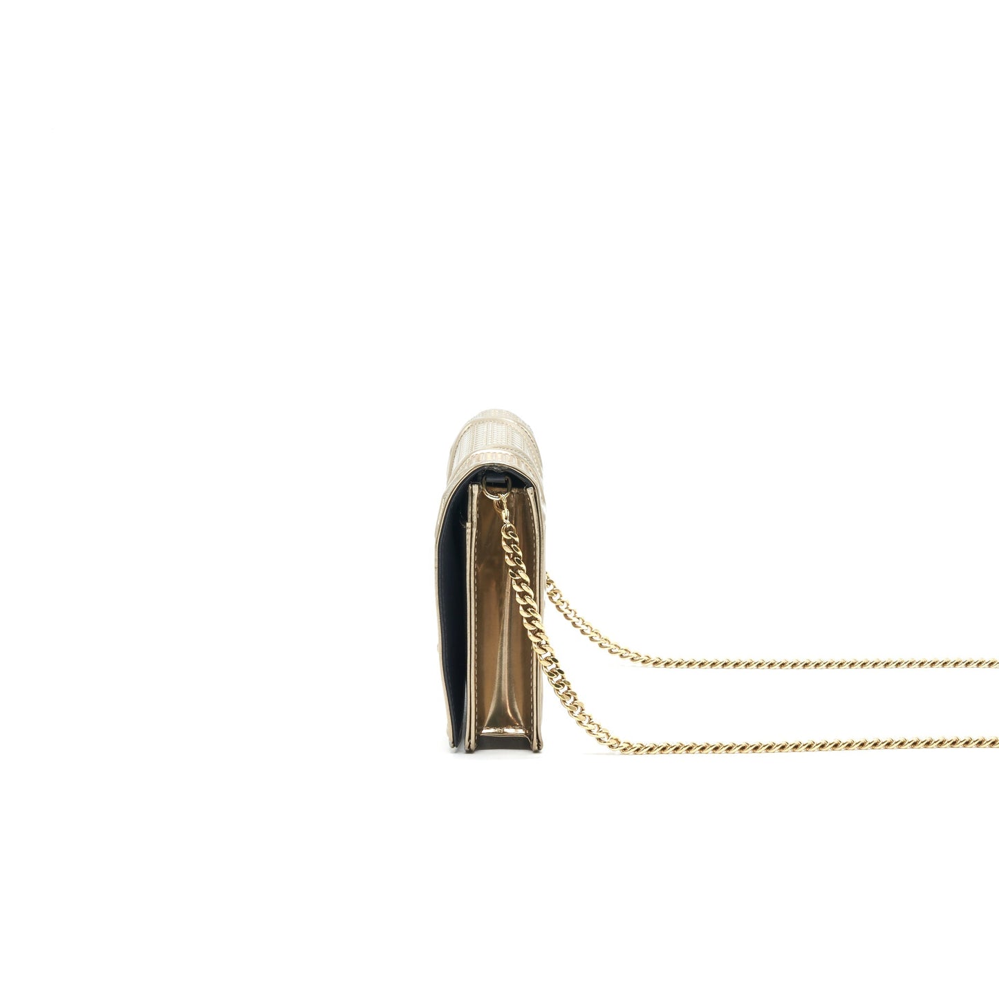 Luxury Dior Luxury Diorama Wallet on Chain metallic Gold with GHW