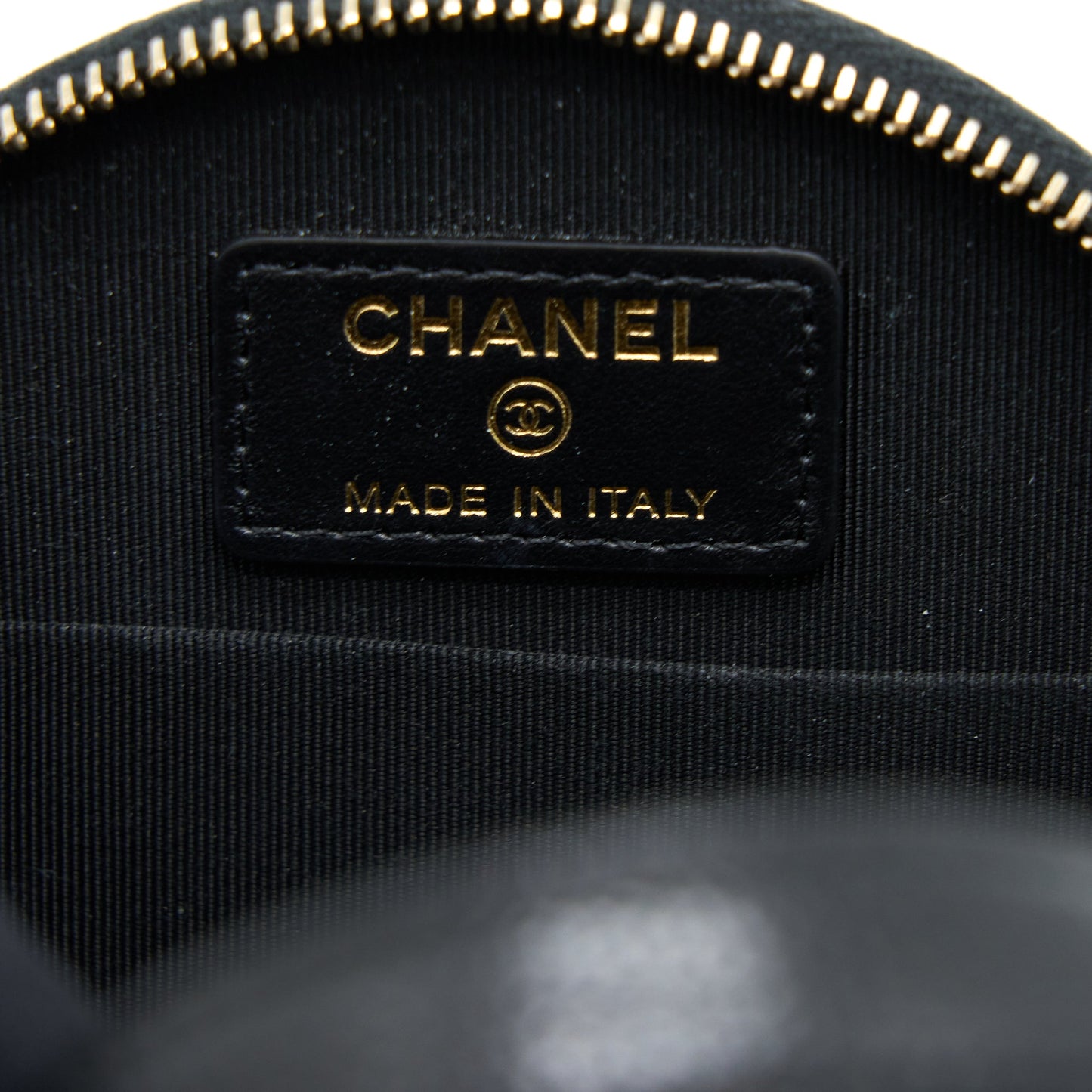 Chanel Mini Top Handle Round Vanity Case with Chain Caviar Black LGHW