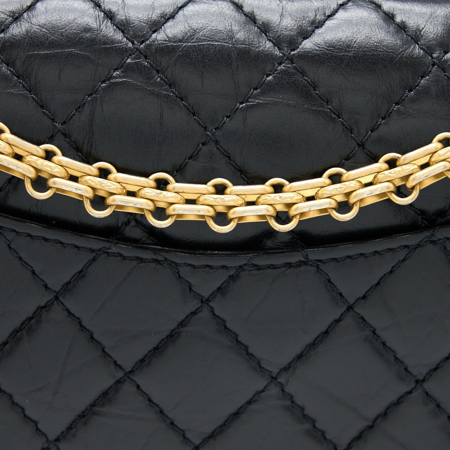 Chanel Small 2.55 Reissue Flap Bag Aged Calfskin Black Brushed GHW