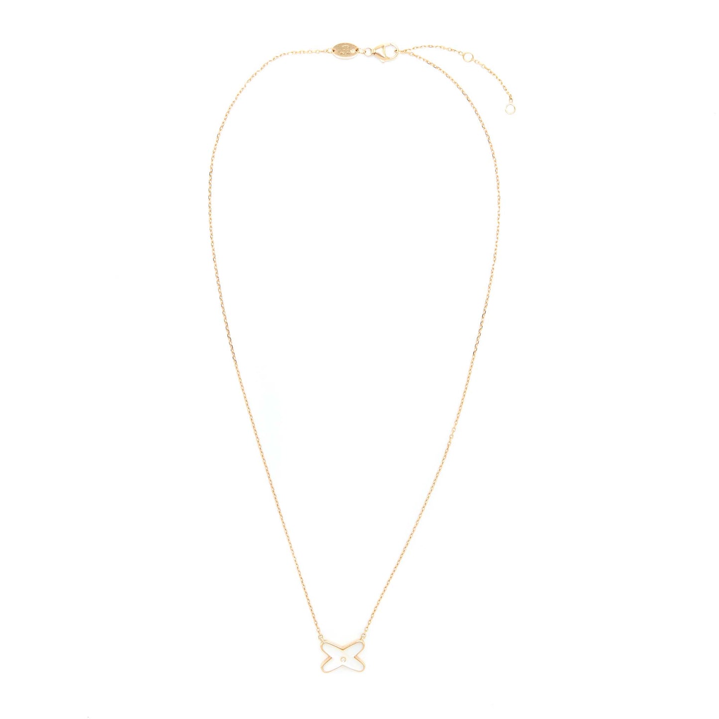 Chaumet Jesus De Liens Pendant Mother of Pearl Rose Gold Diamond