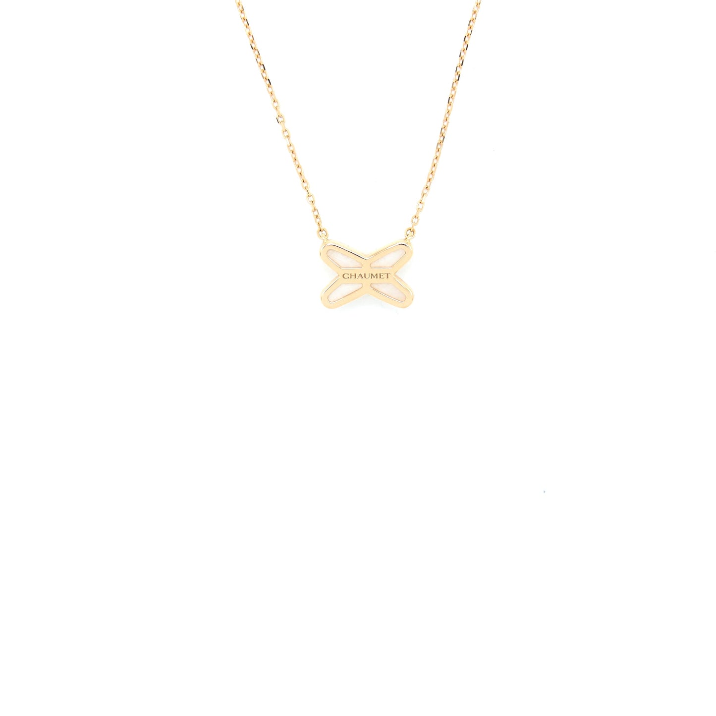 Chaumet Jesus De Liens Pendant Mother of Pearl Rose Gold Diamond