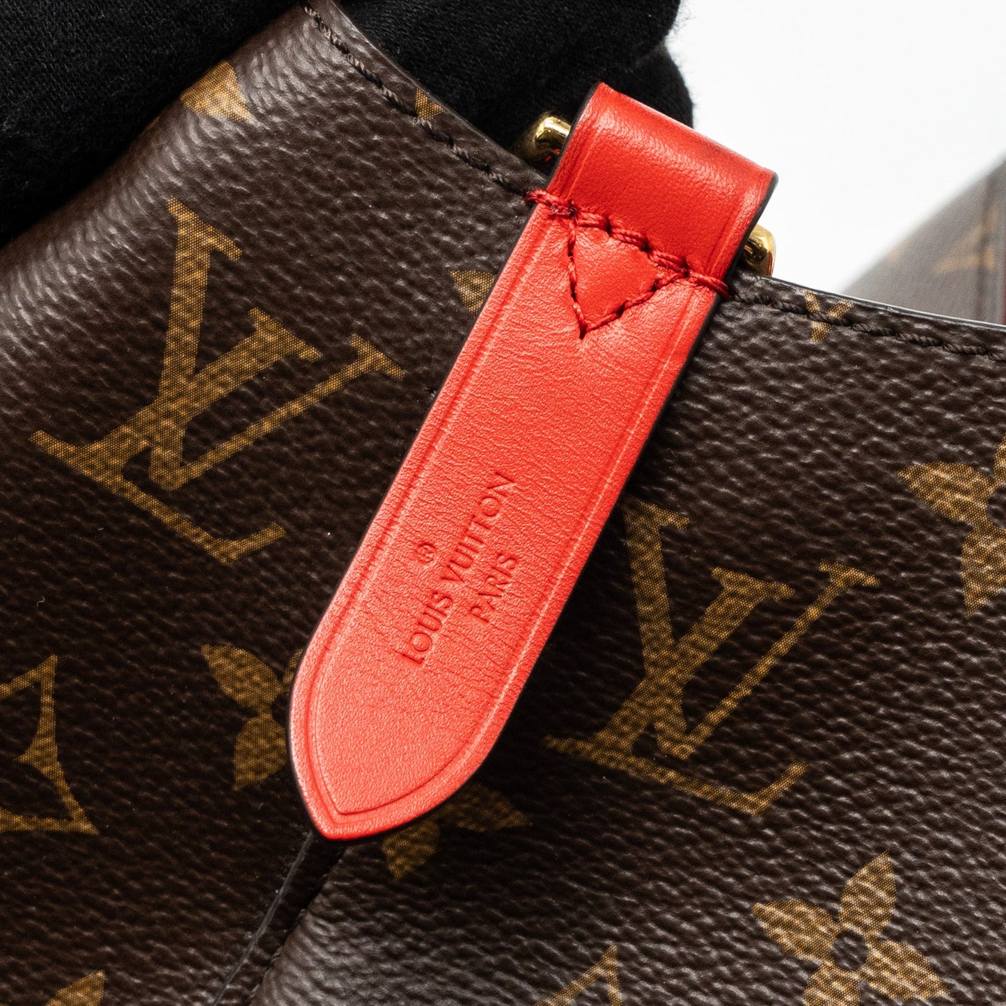 Louis Vuitton neonoe monogram canvas / red GHW