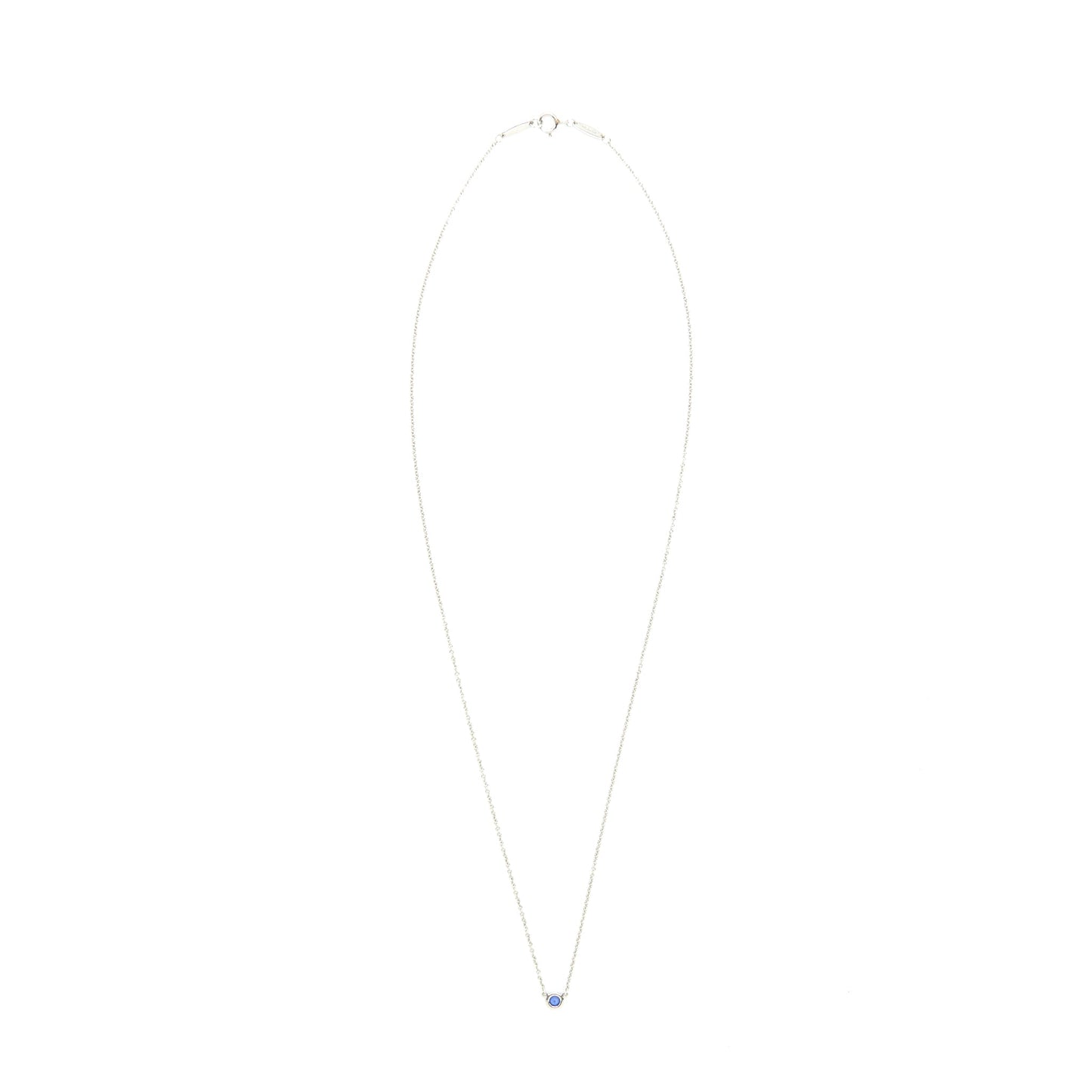 Tiffany Elsa Peretti color by the yard Platinum sapphire