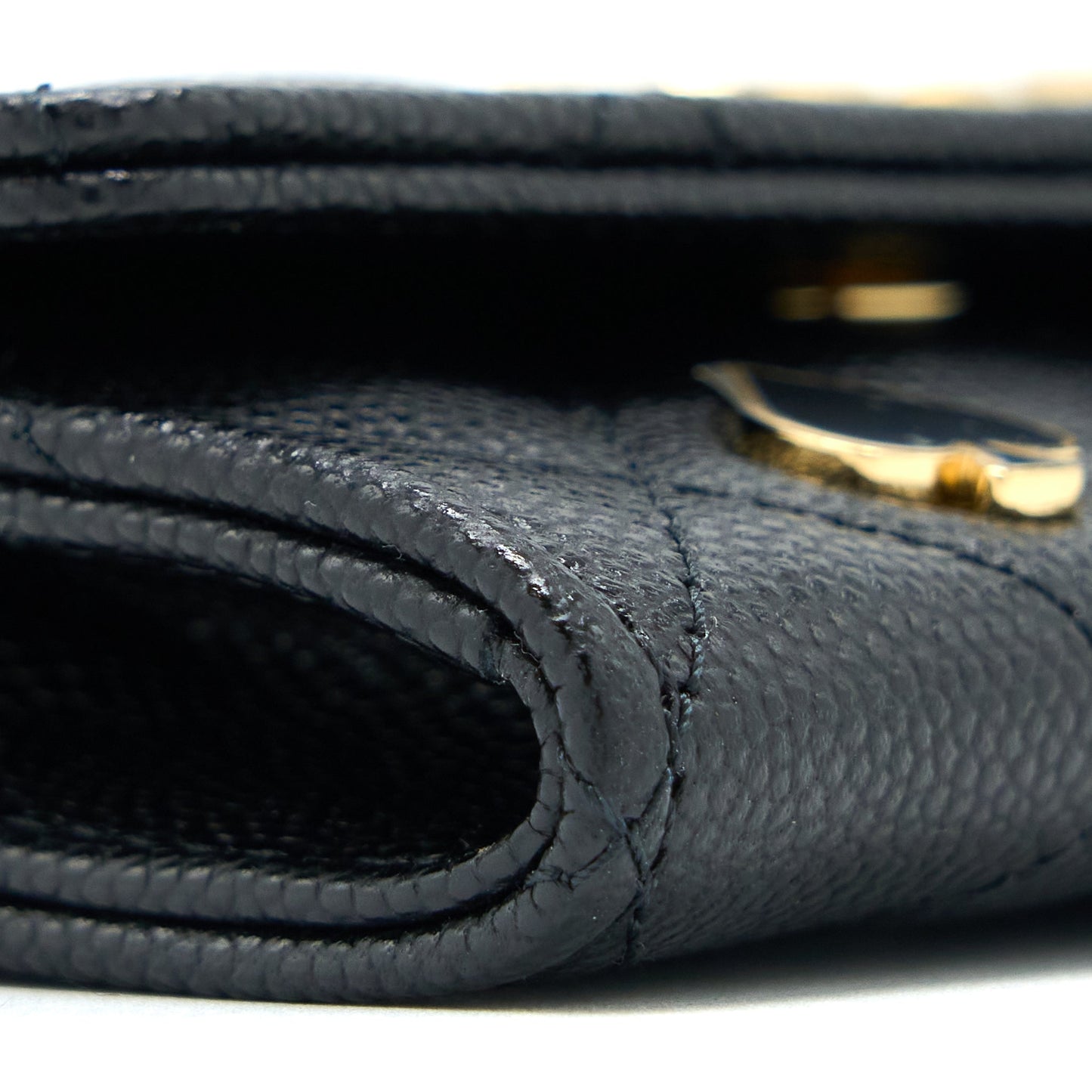 Chanel 23C Limited Edition Card Holder Caviar Black GHW (Microchip)