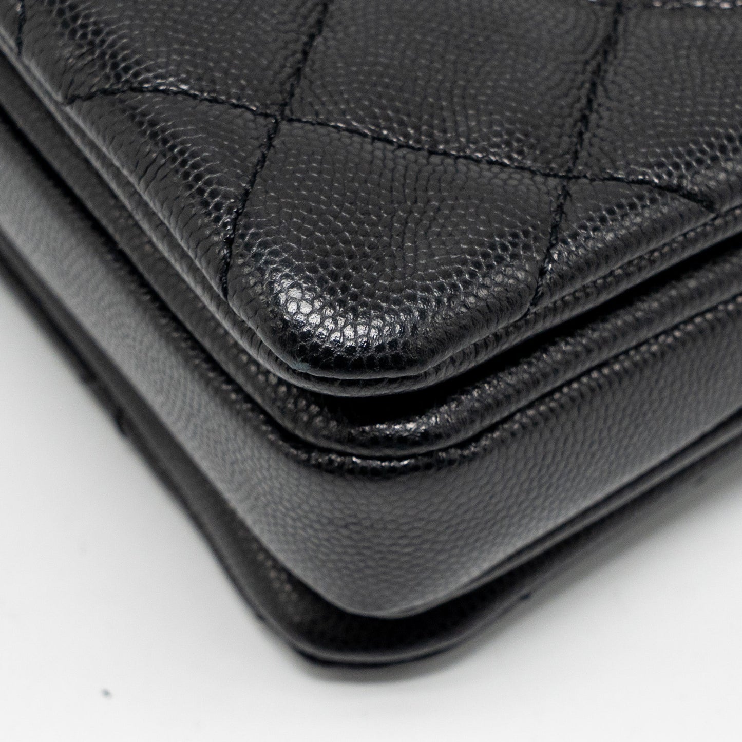 Chanel CC Camellia Small Shopping Bag Caviar Black GHW (Microchip)