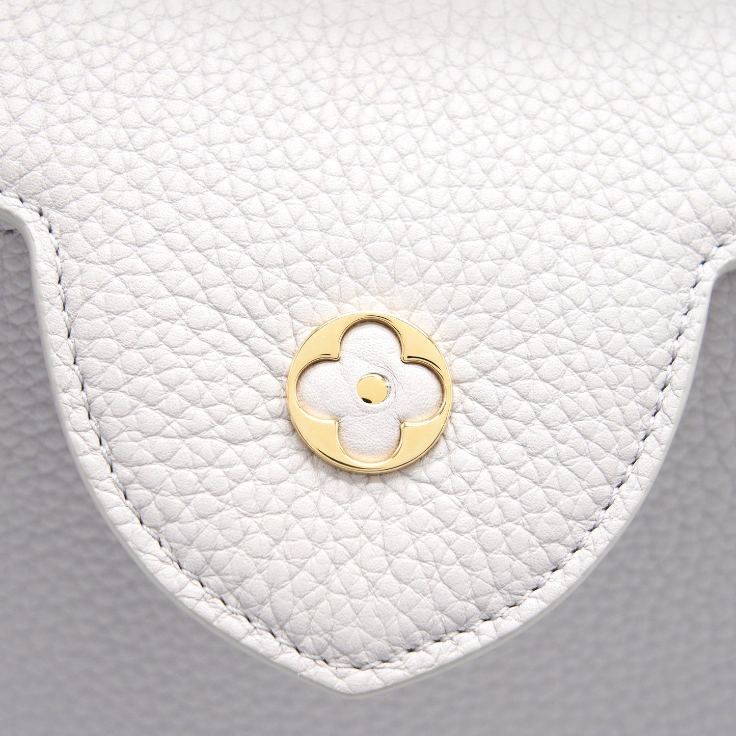 Louis Vuitton Capucines BB Brume Grey Gold Harware with Abalone-Shell