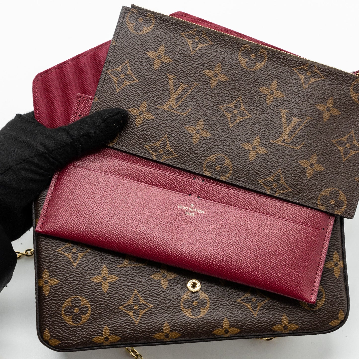 Louis Vuitton Felicie pochette monogram canvas GHW