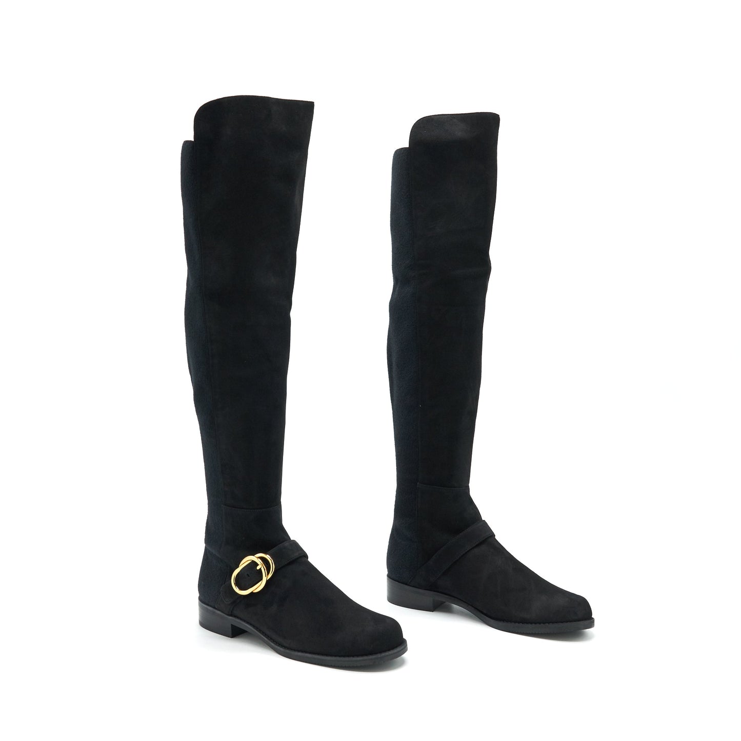 Stuart Weitzman Size37 Siella Boots Stretch Suede Black