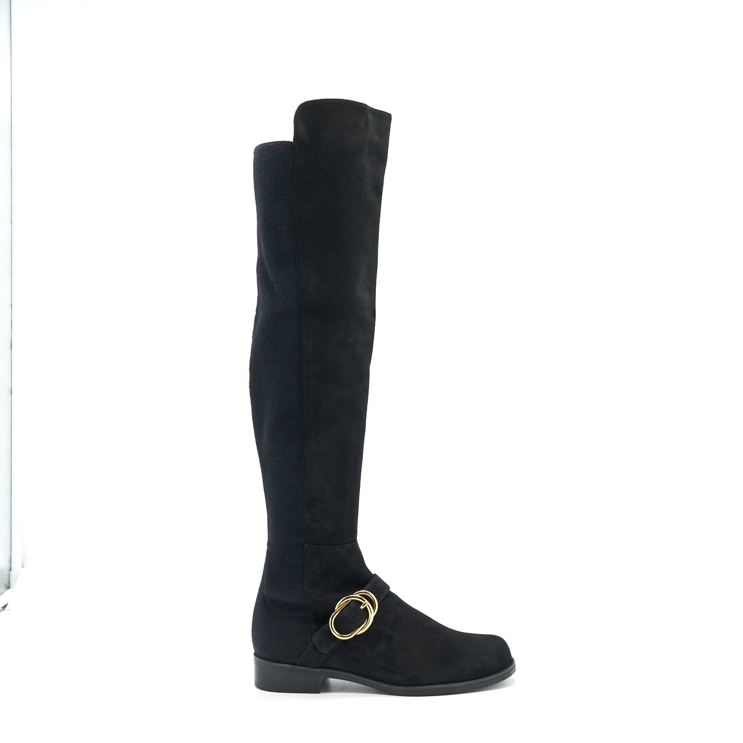Stuart Weitzman Size37 Siella Boots Stretch Suede Black