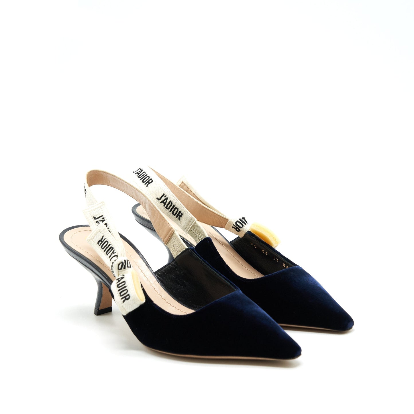 Luxury Dior size 36 Slingback pump velvet Navy