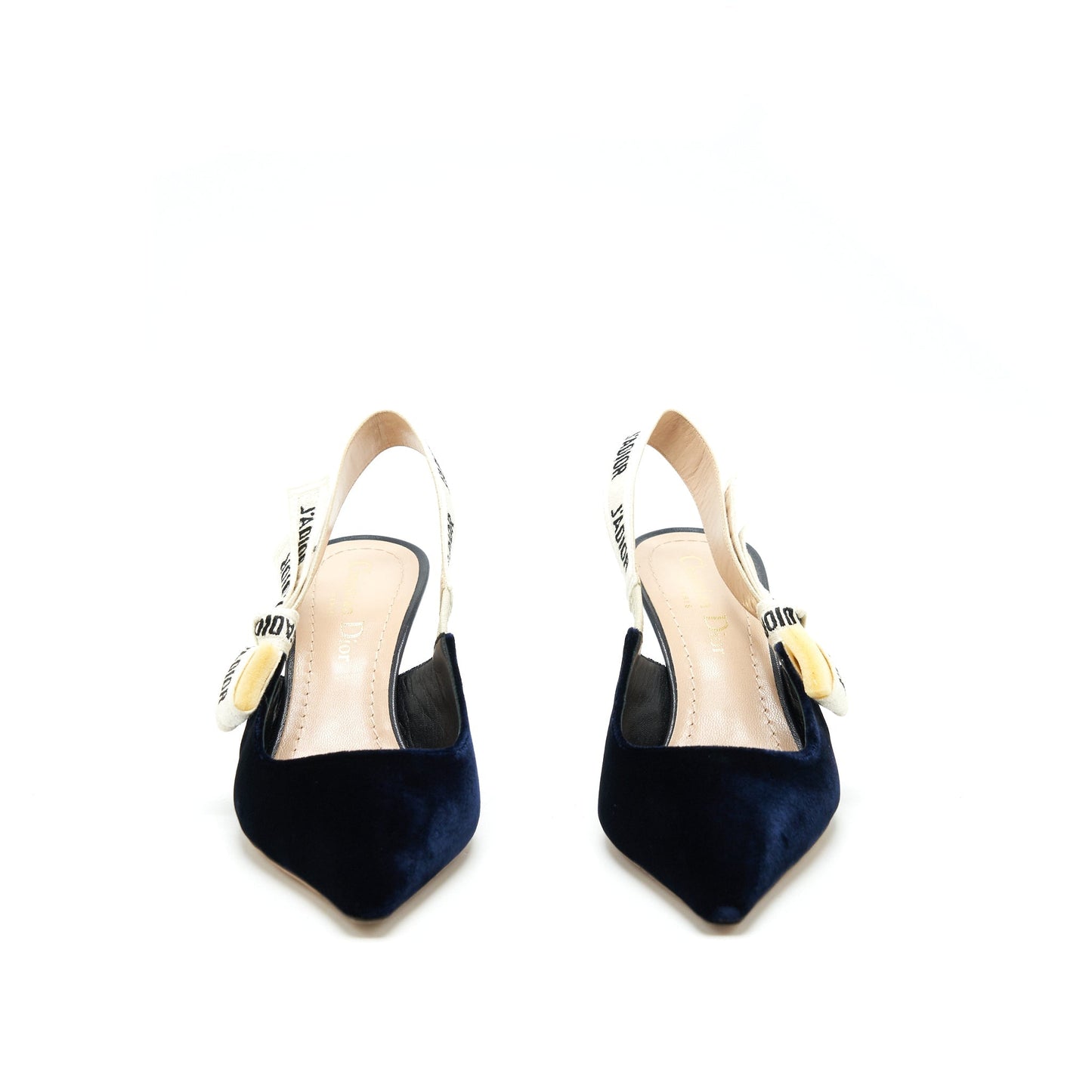 Luxury Dior size 36 Slingback pump velvet Navy