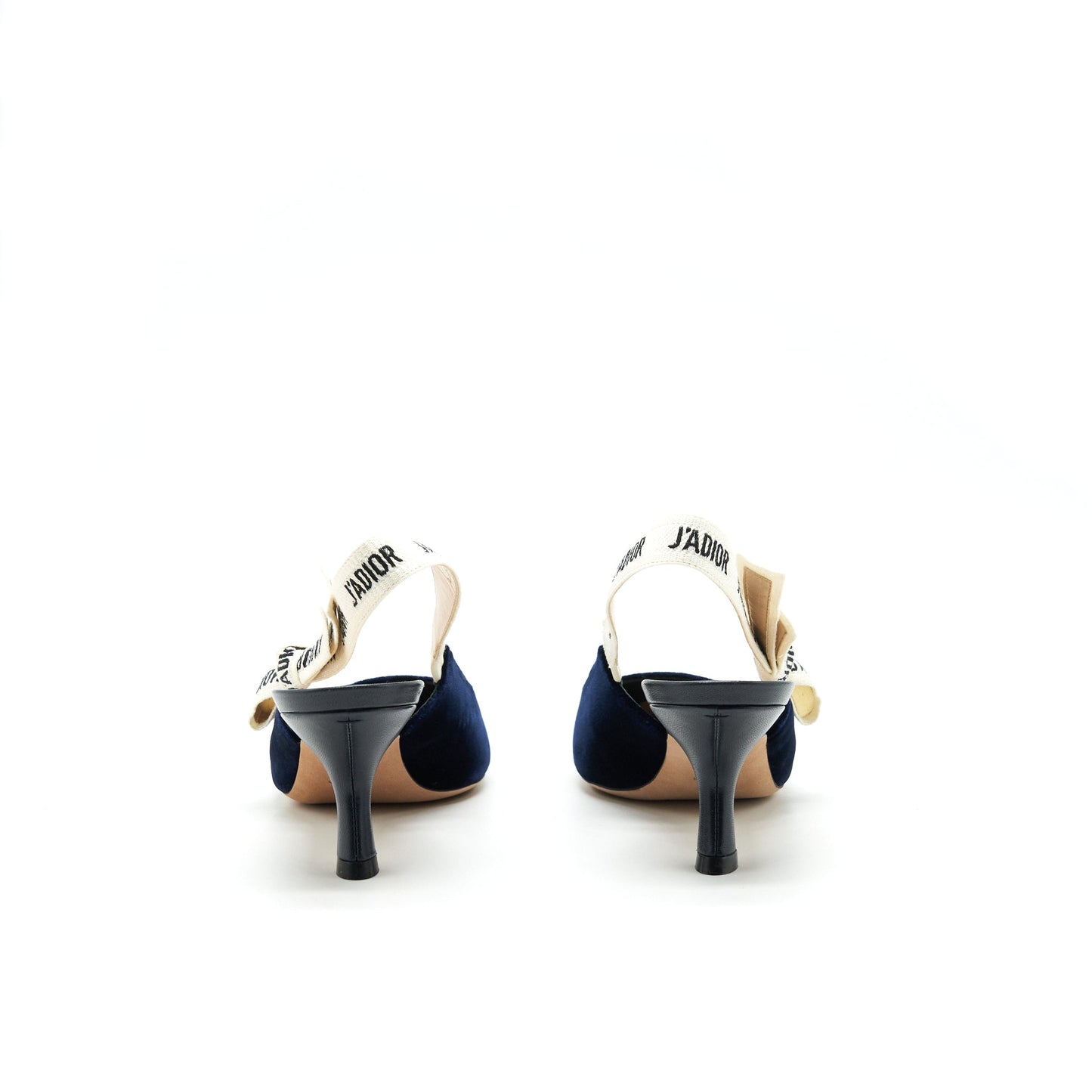 Luxury Dior size 36 Slingback pump velvet Navy
