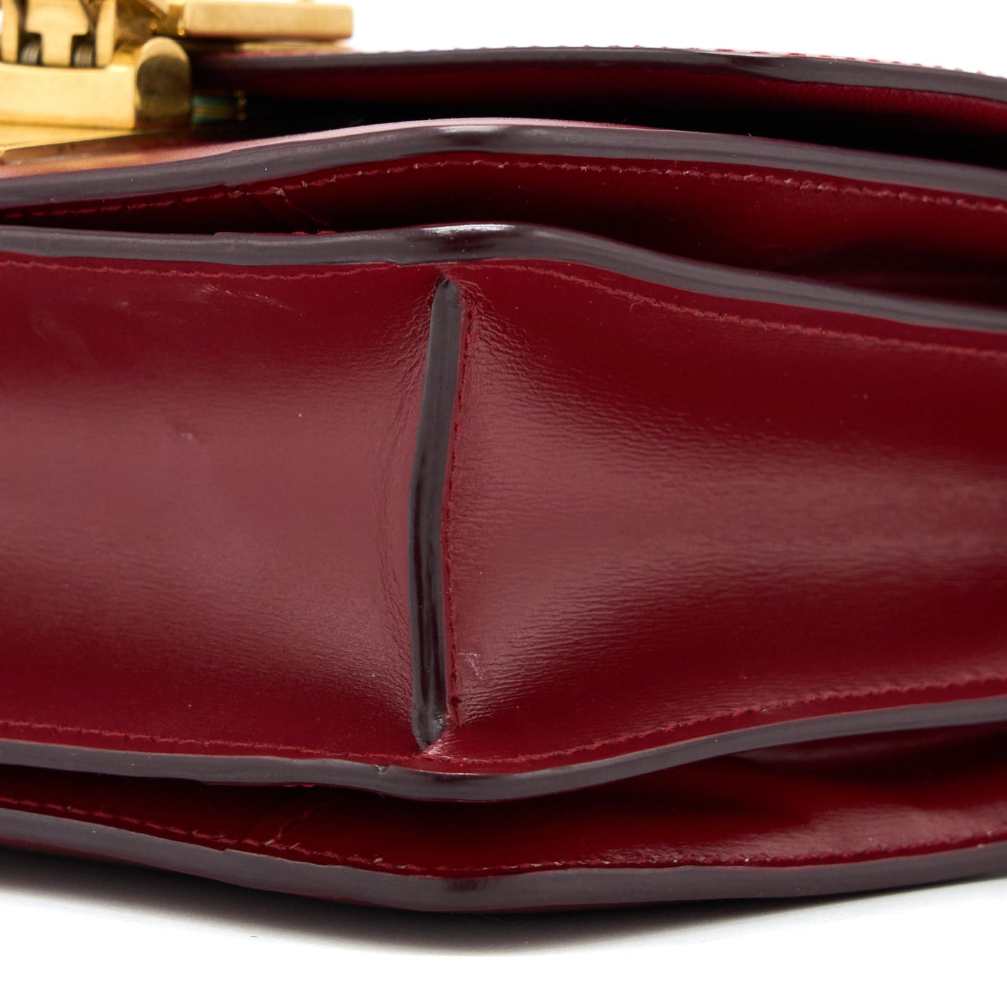 Celine Small Classic Box Bag Calfskin Red GHW