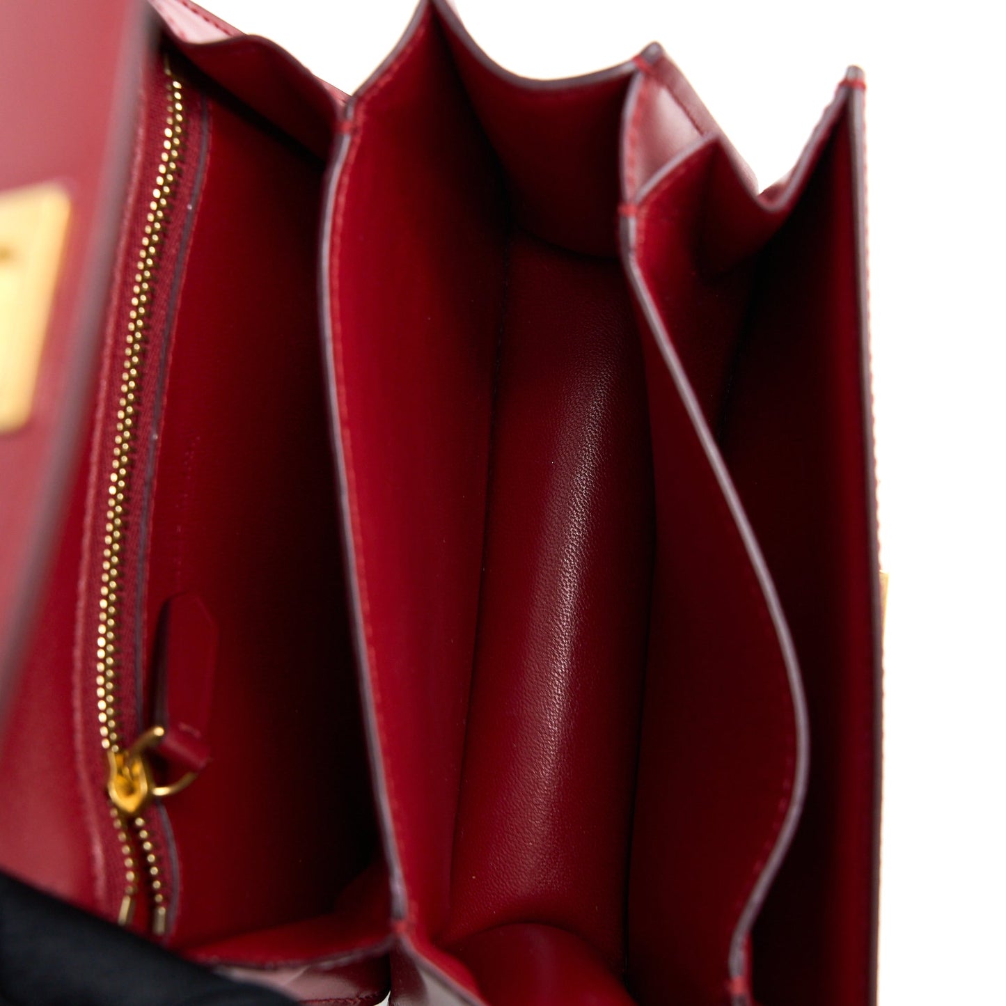 Celine Small Classic Box Bag Calfskin Red GHW