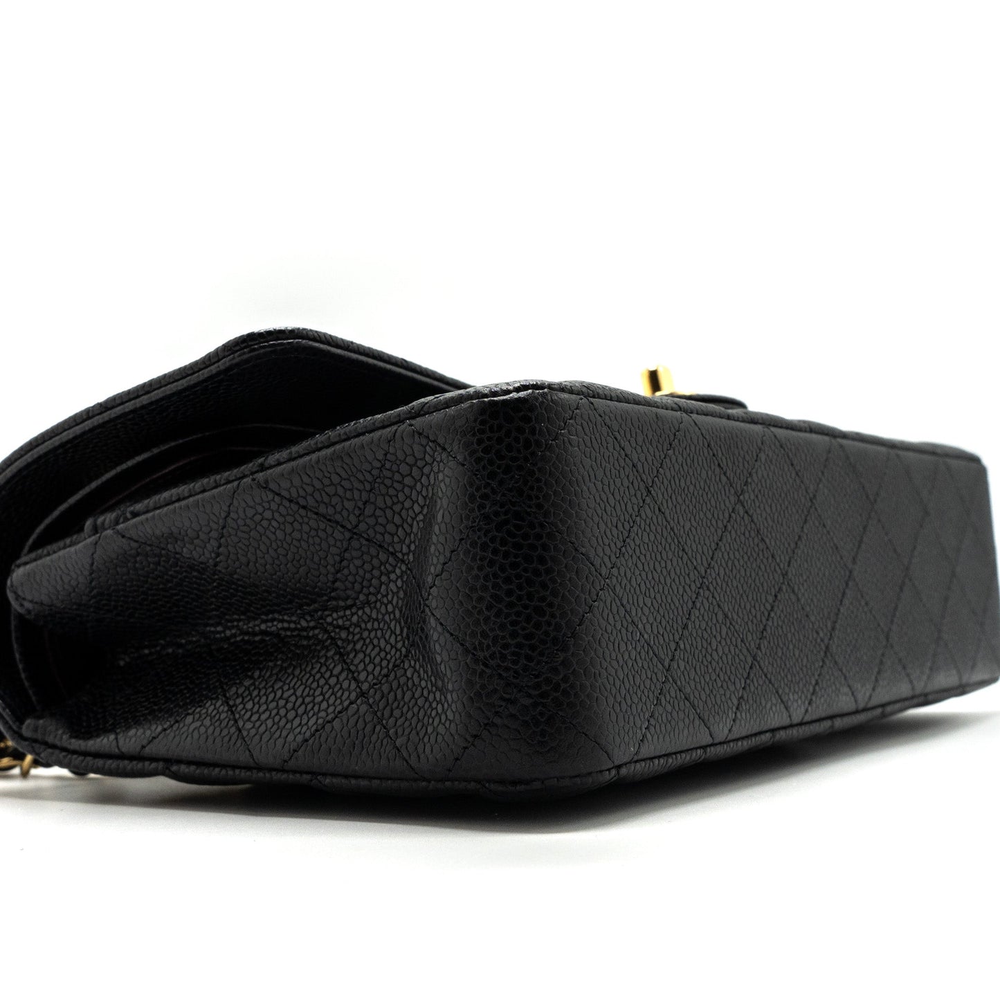 Chanel Medium Classic Double Flap Bag Caviar Black GHW(microchip)
