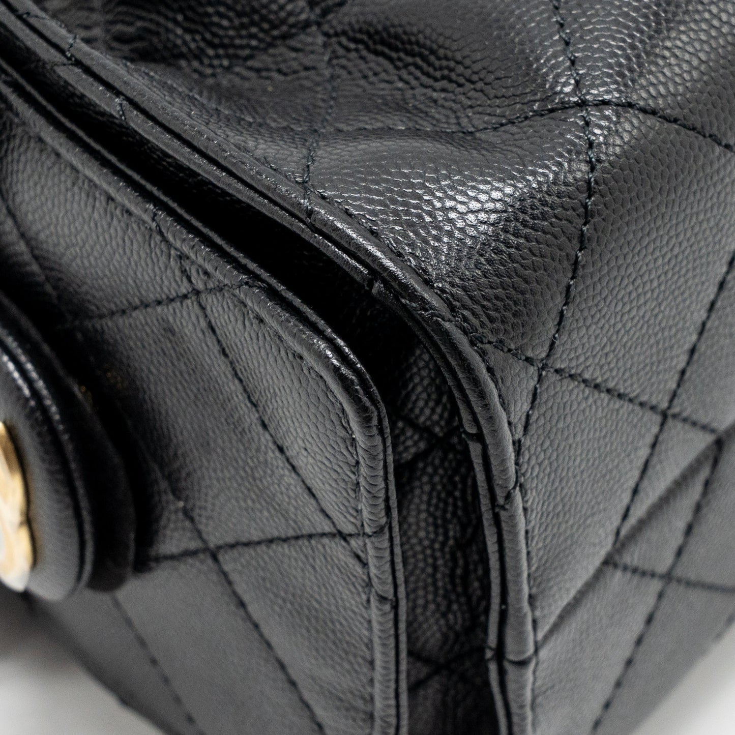 Chanel Mini 25 Bag Caviar Black GHW (Microchip)