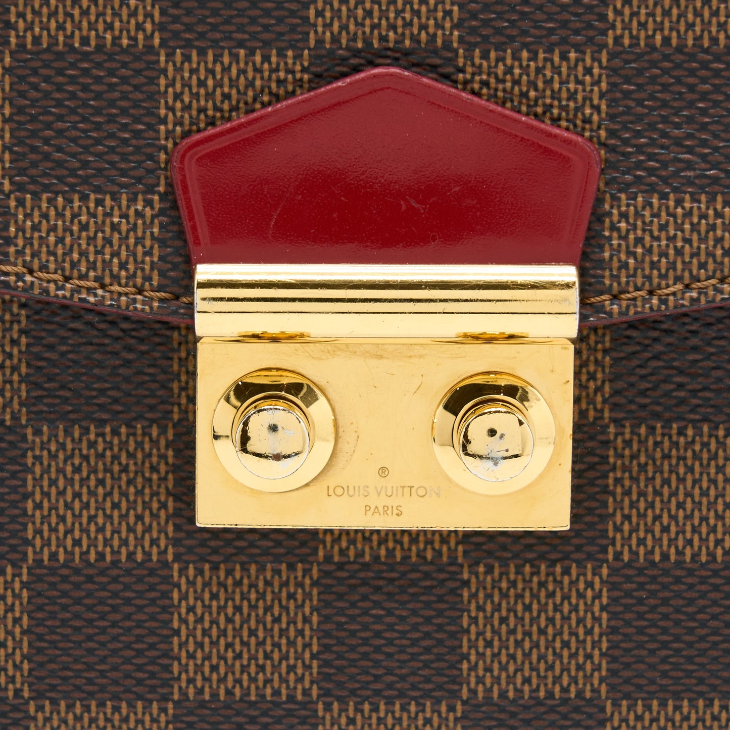 Louis Vuitton Flap Chain Bag Damier Ebene GHW