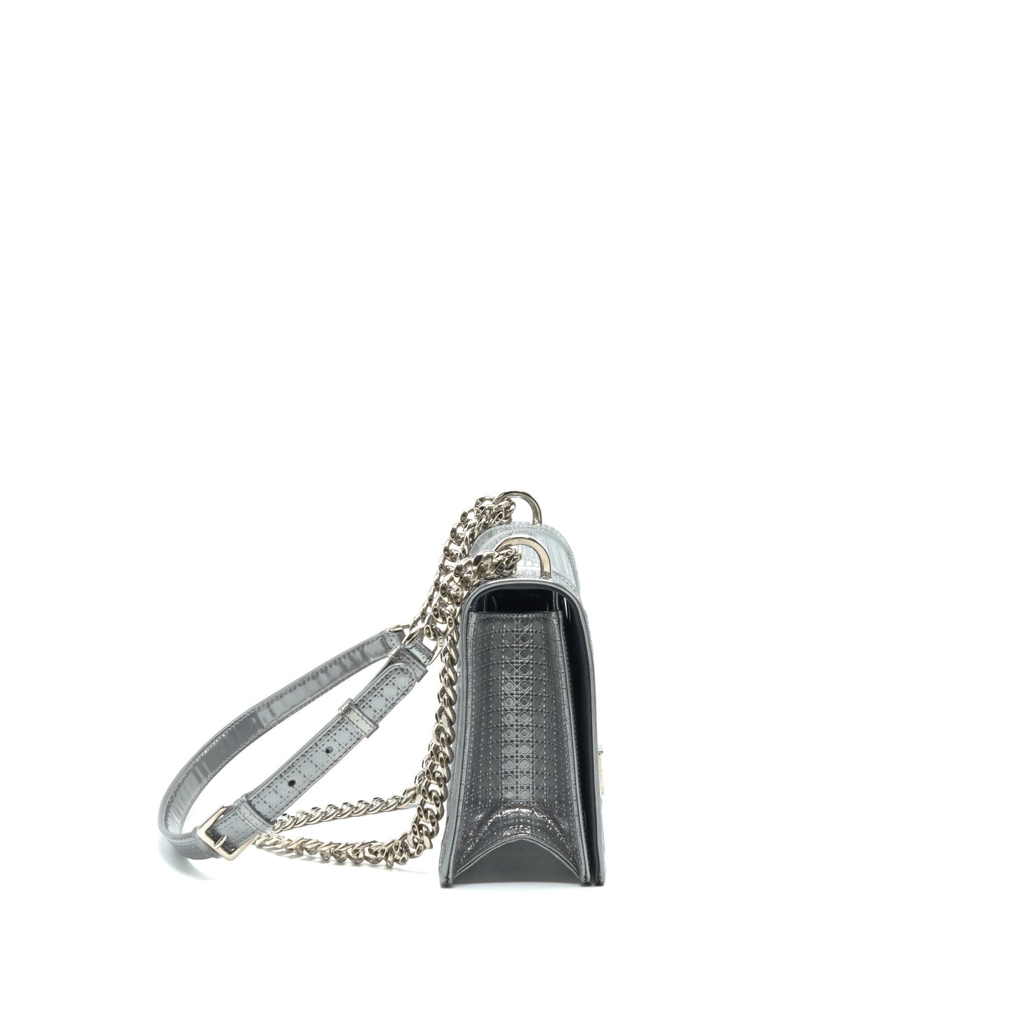 Luxury Dior Medium Luxury Diorama Metallic Silver SHW