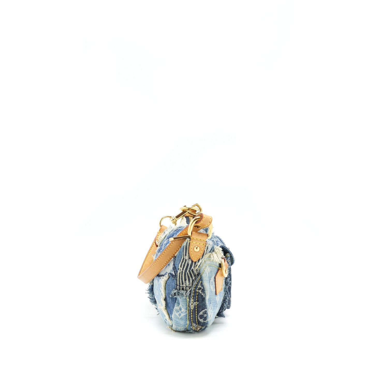 Louis Vuitton Vintage Denim Shoulder Bag Multicolour