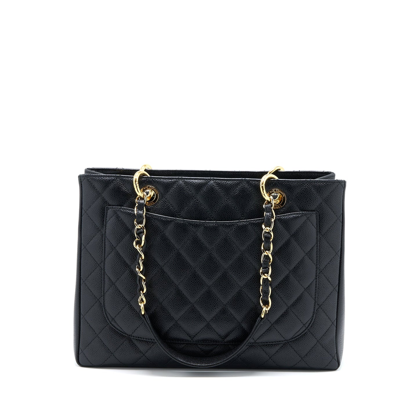 Chanel Grand Shopping Tote Bag Caviar Black GHW