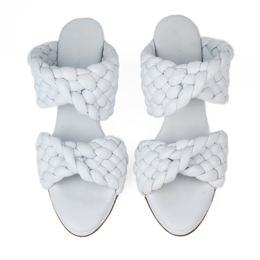 Bottega Veneta BV Curve Sandals in Optic White