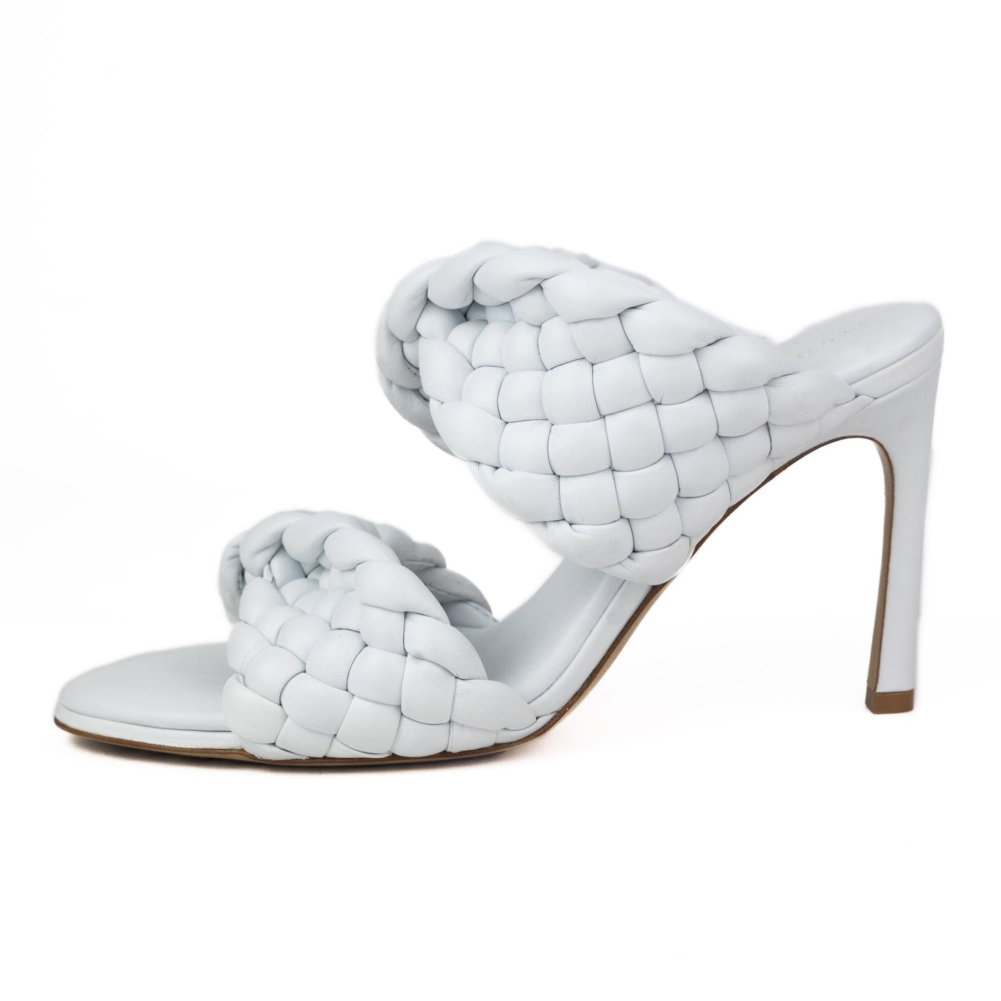 Bottega Veneta BV Curve Sandals in Optic White