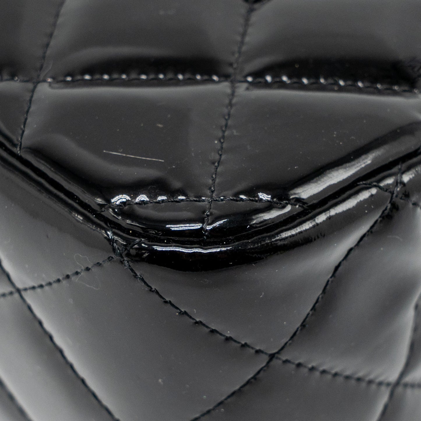 CHANEL Jumbo Classic Double Flap Bag Patent Black SHW