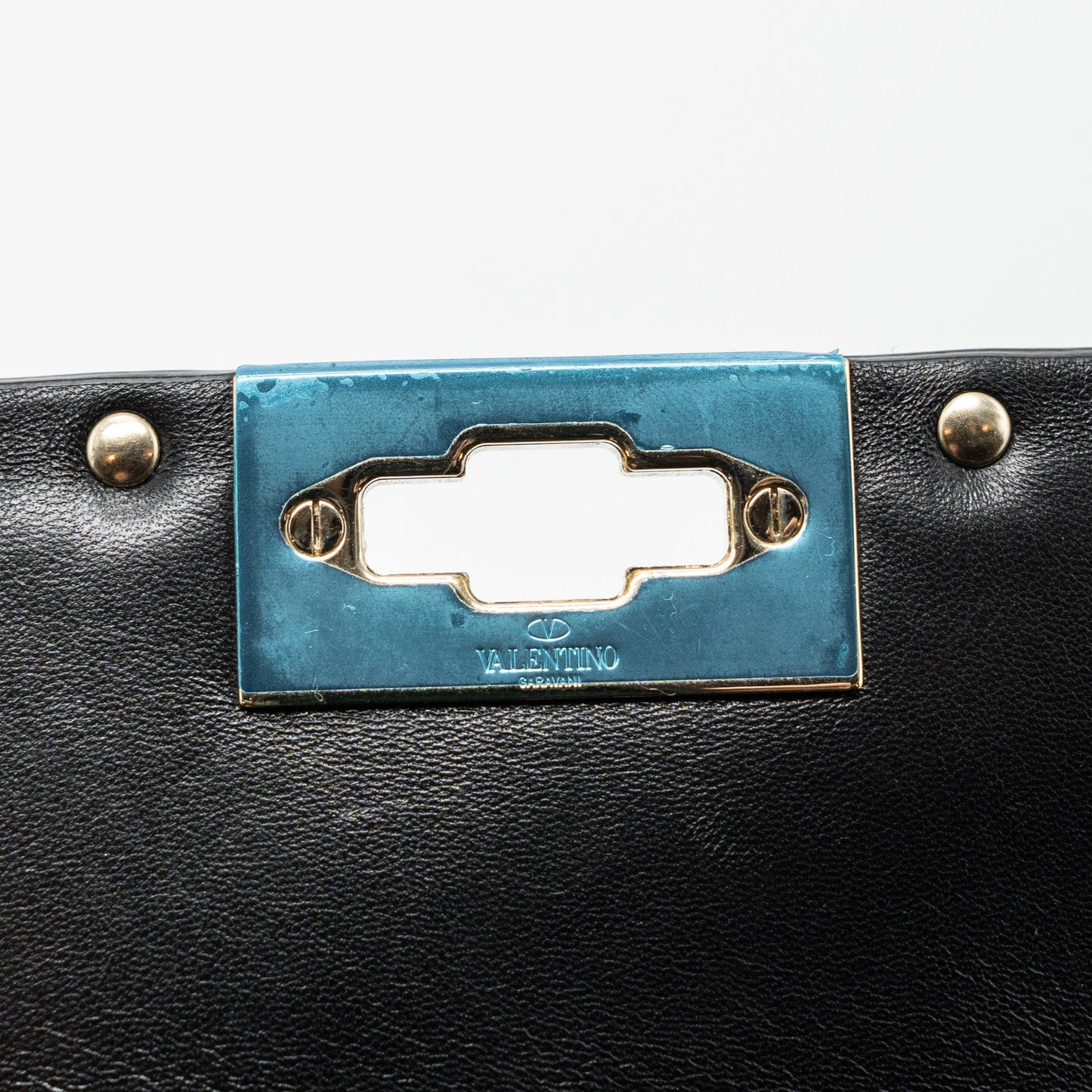 Valentino Garavani Rockstud Spike Shoulder Bag Leather/ Python Multicolour LGHW