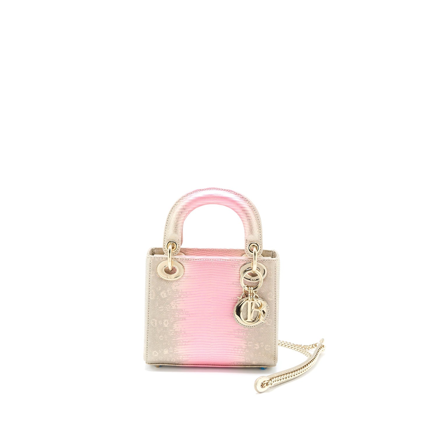 Luxury Dior Mini Lady Luxury Dior Lizard Pink Multicolour LGHW