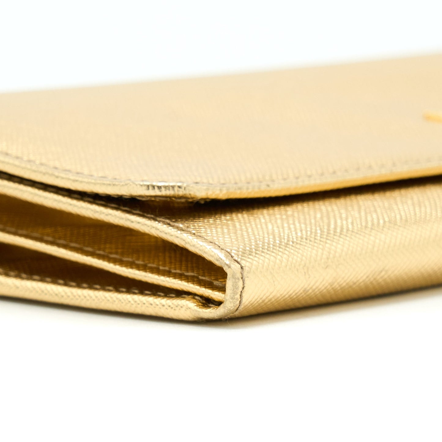 Prada Mini Wallet On Chain Gold GHW