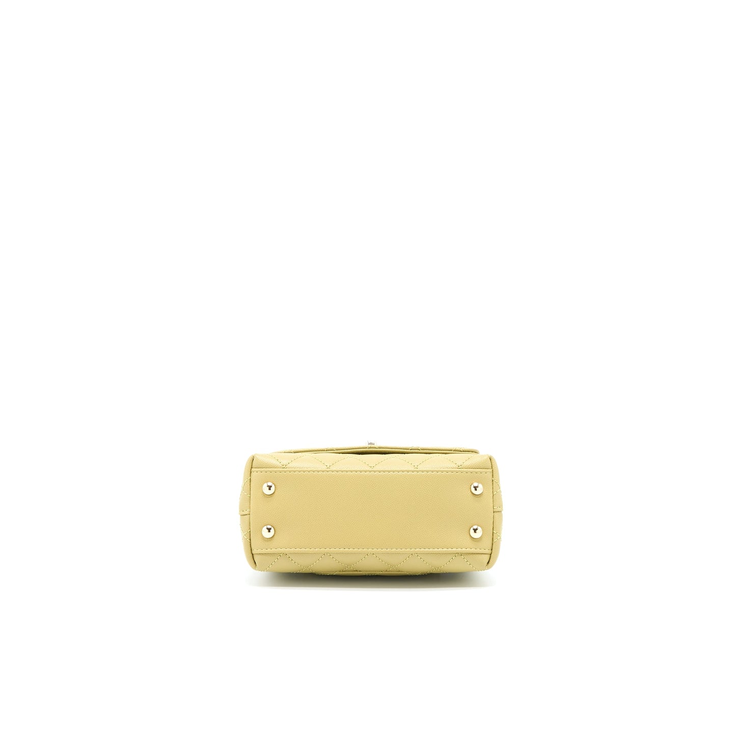 Chanel Extra Mini Coco Handle Caviar Green LGHW (Microchip)