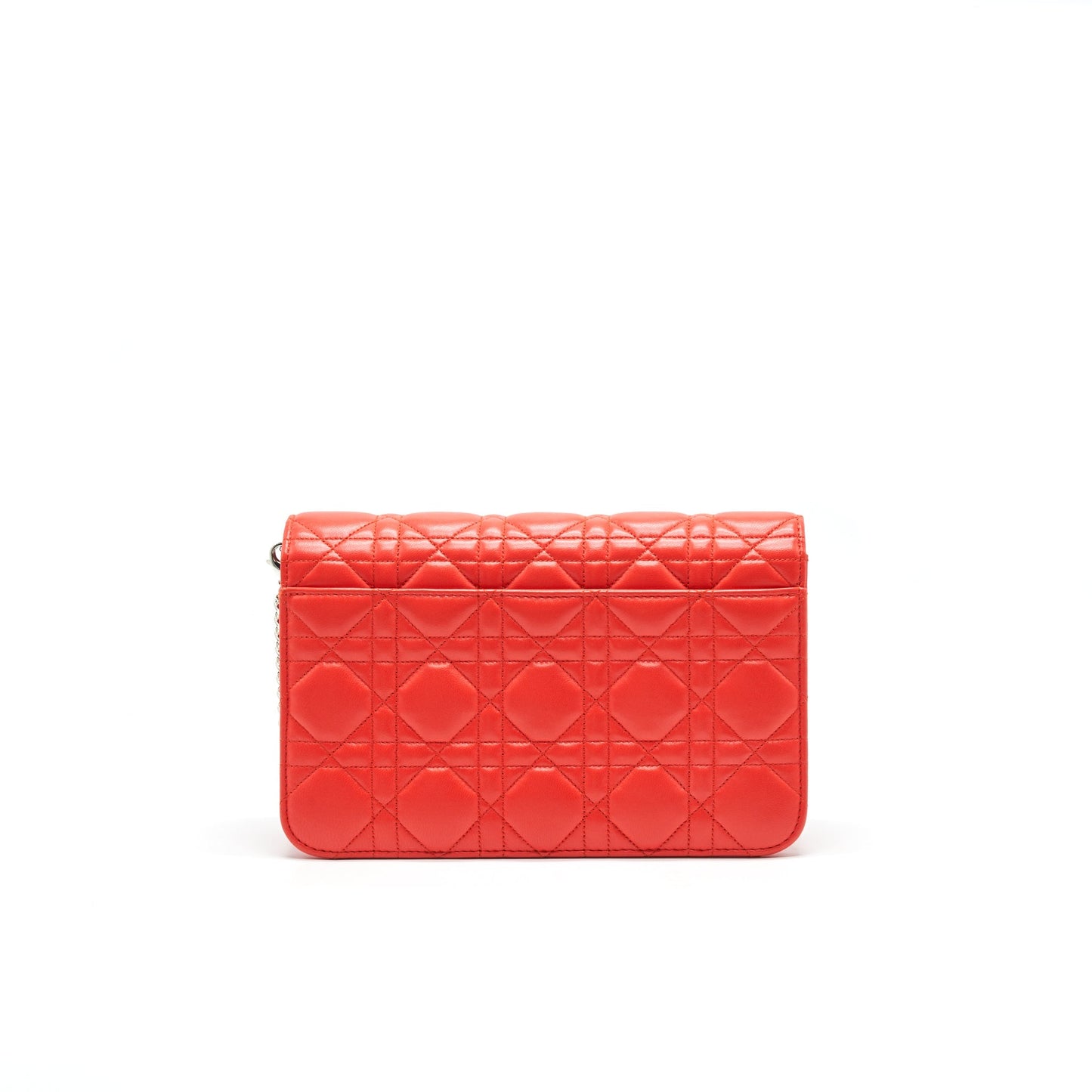 Luxury Dior Miss Luxury Dior Pouch with Chain Poppy Orange