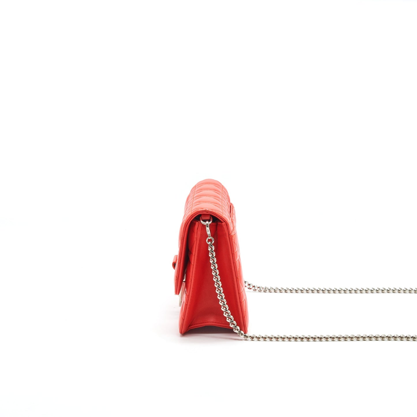 Luxury Dior Miss Luxury Dior Pouch with Chain Poppy Orange