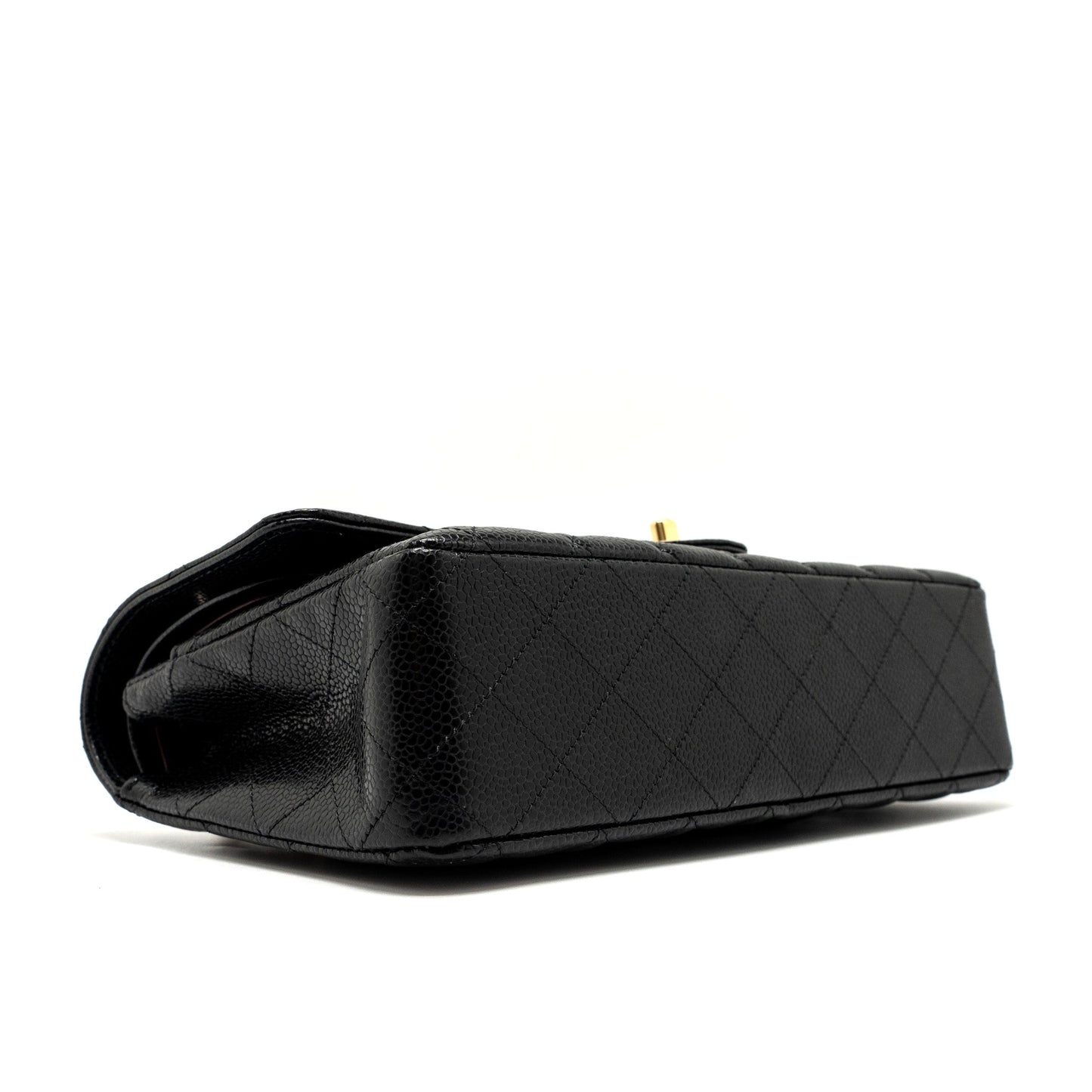 Chanel Medium Classic Double Flap Bag Caviar Black GHW (Microchip)
