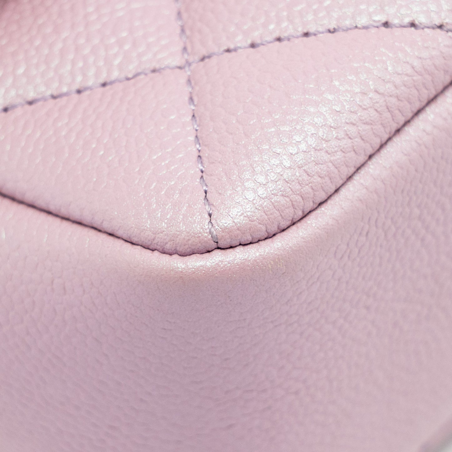 Chanel 21K My Perfect Mini Flap Bag Caviar Iridescent Pink GHW (Microchip)
