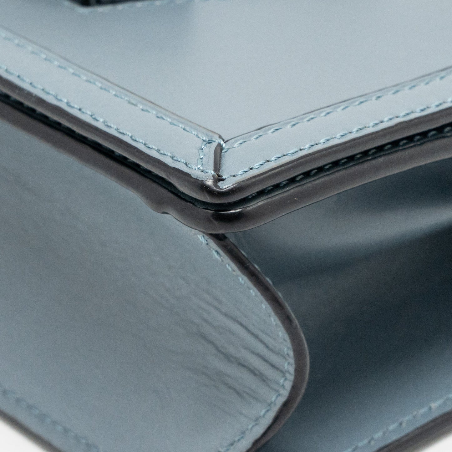 Loewe Barcelona Shoulder Bag Calfskin Blue GHW